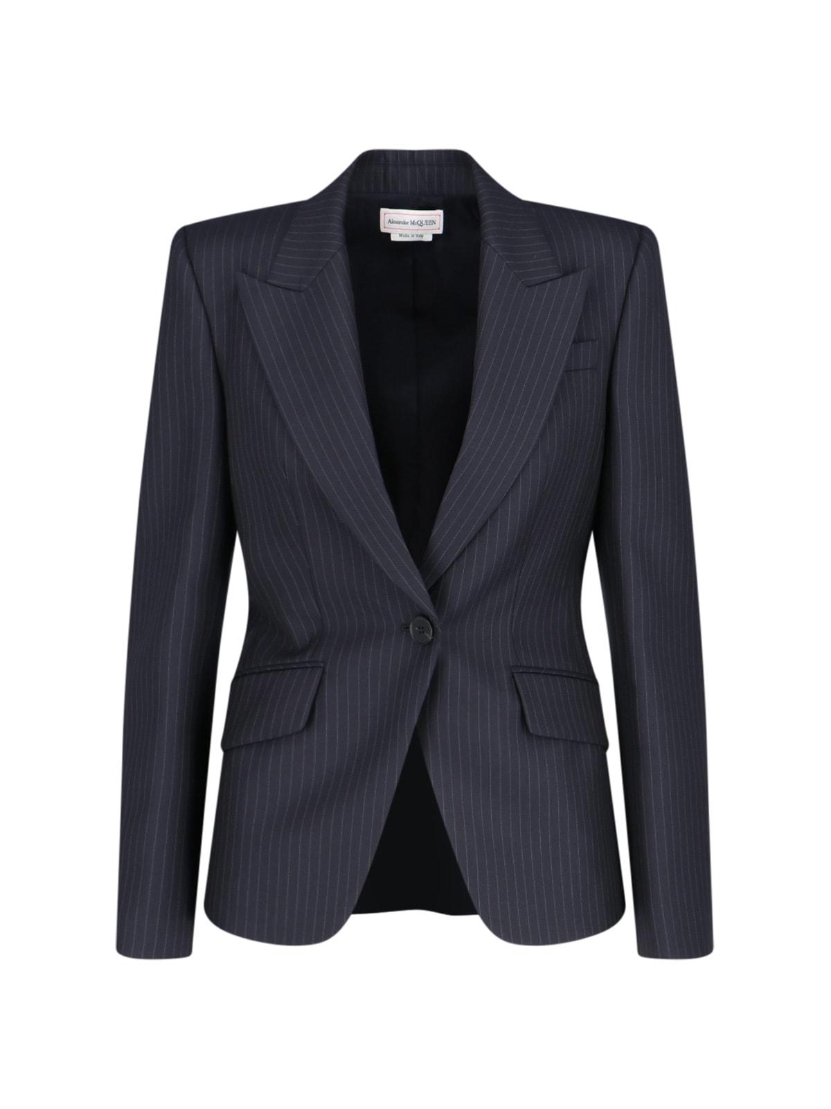 alexander mcqueen single-breasted blazer