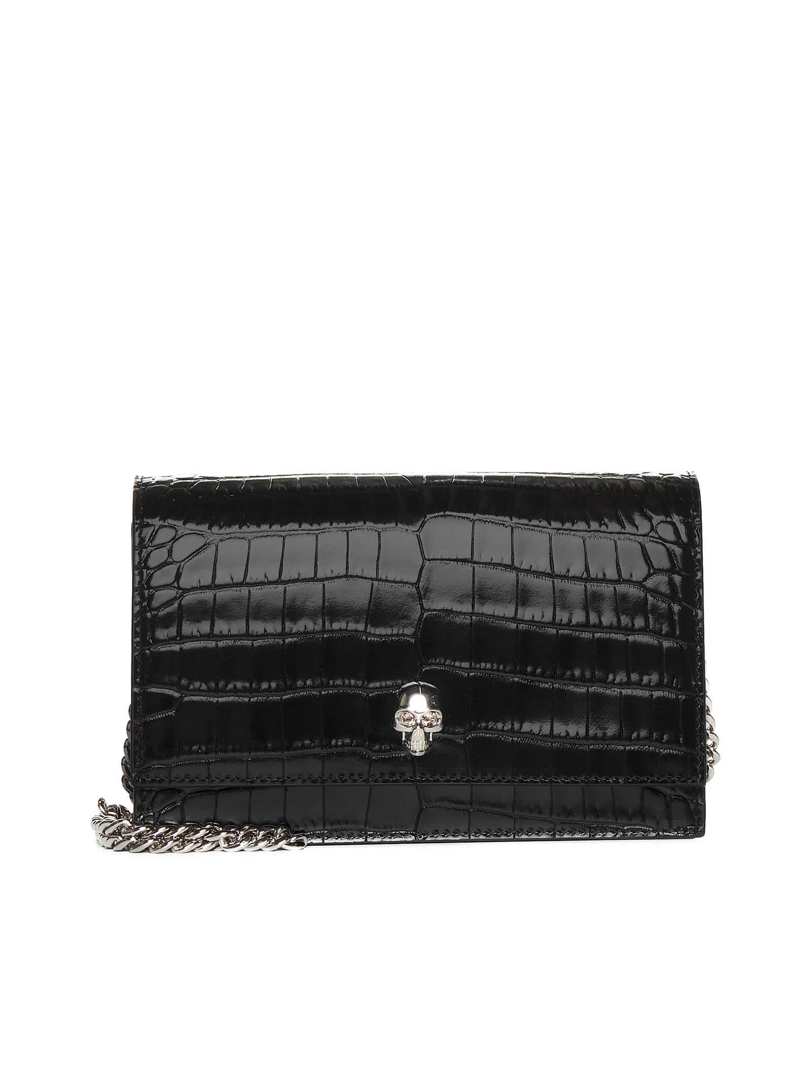alexander mcqueen skull shoulder bag