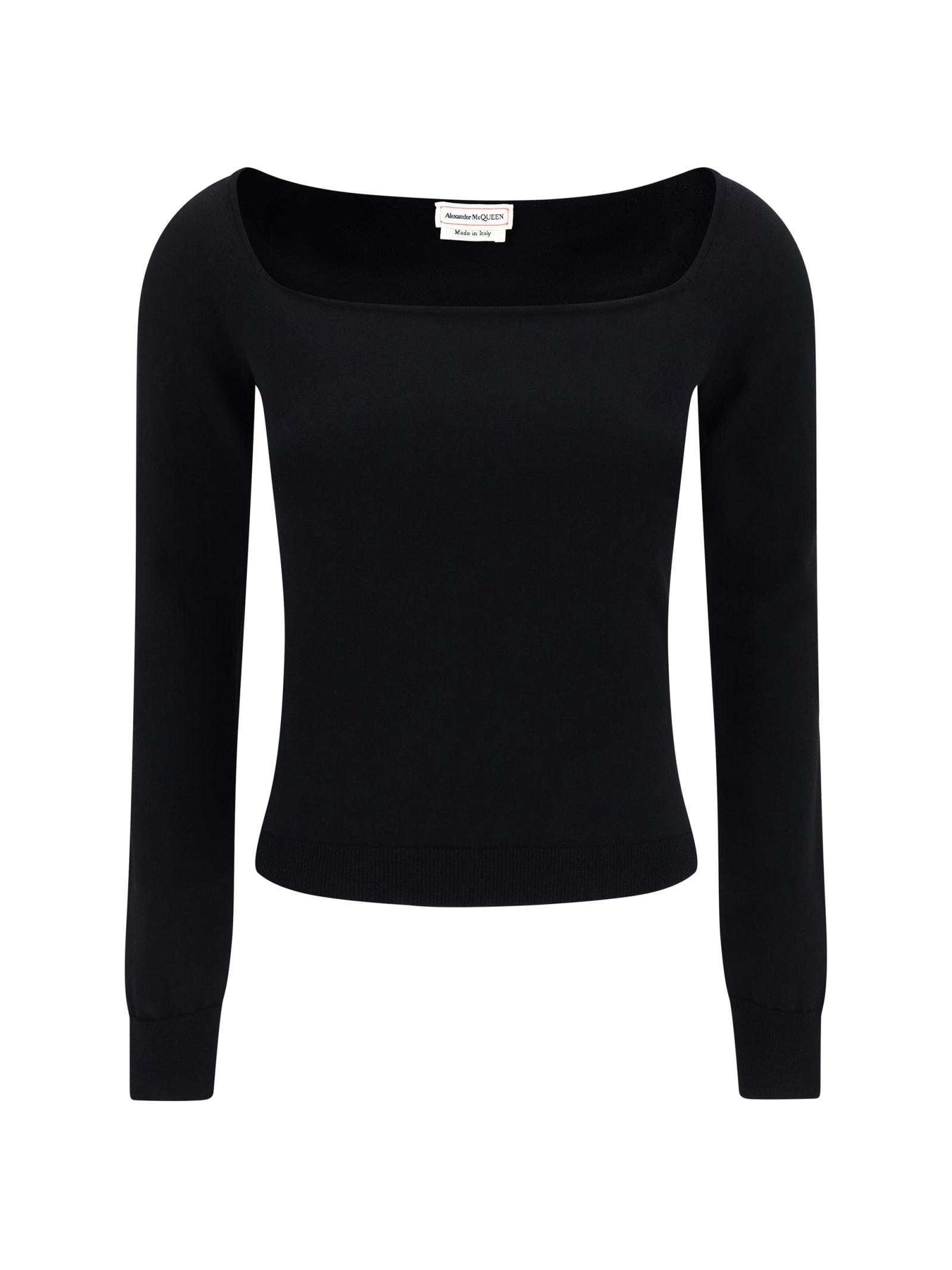 alexander mcqueen square neckline top