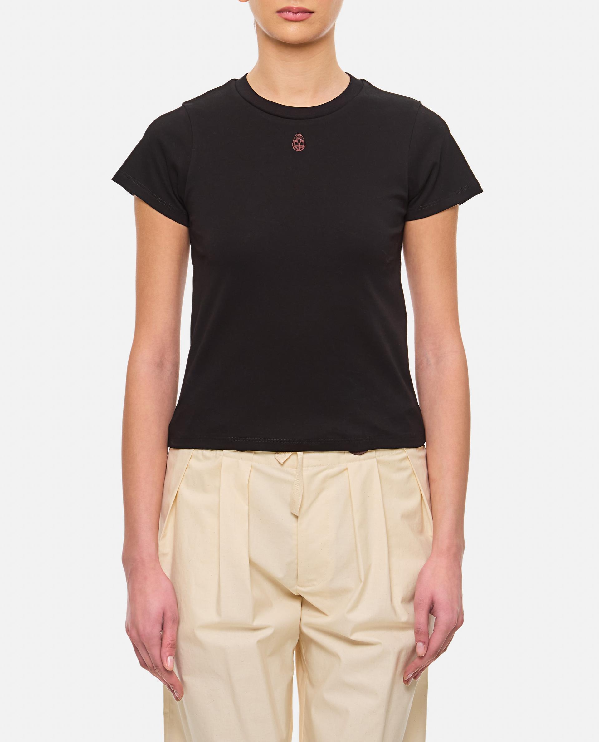 alexander mcqueen t-shirts and polos black - women