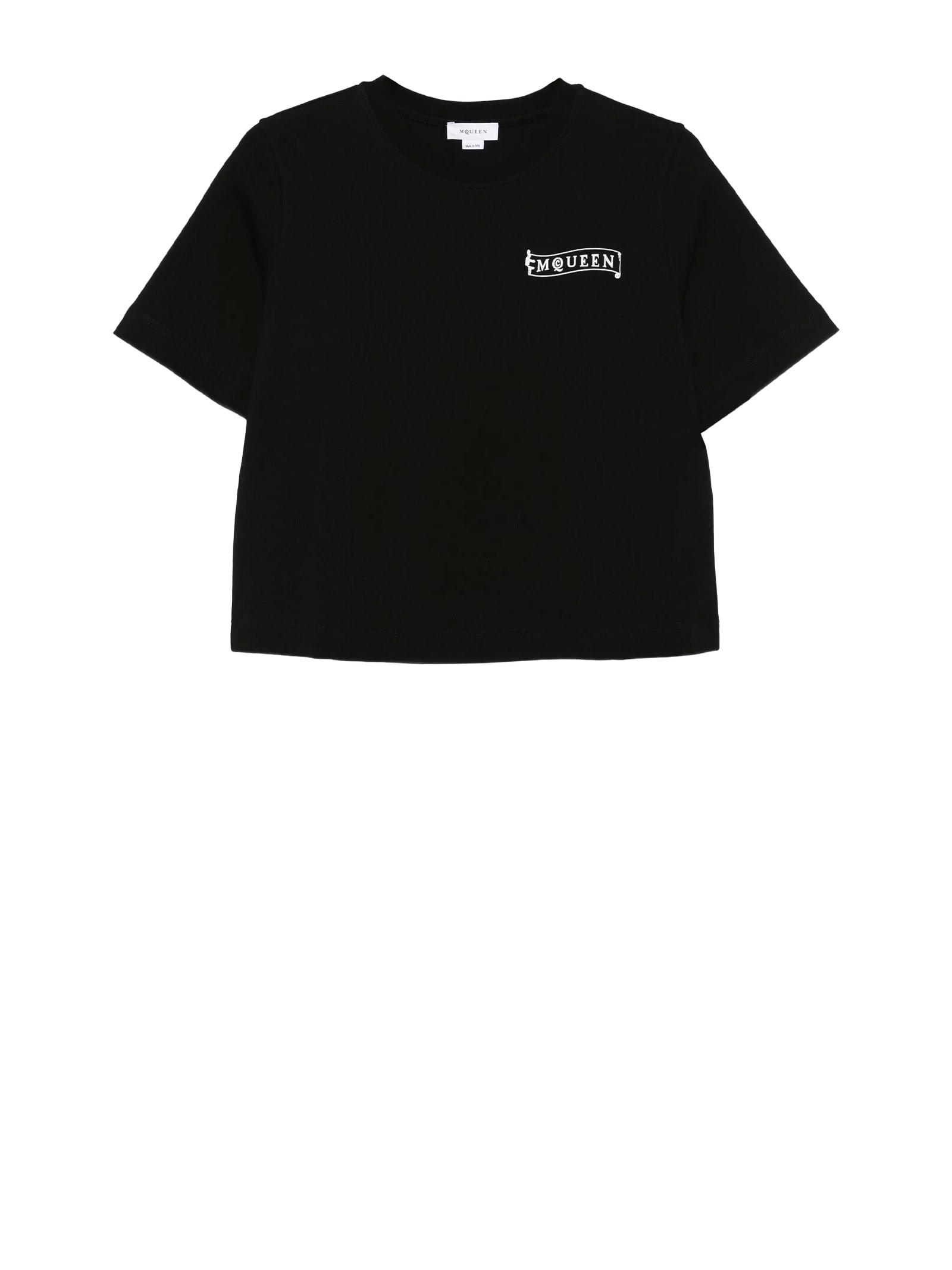 alexander mcqueen t-shirts and polos black