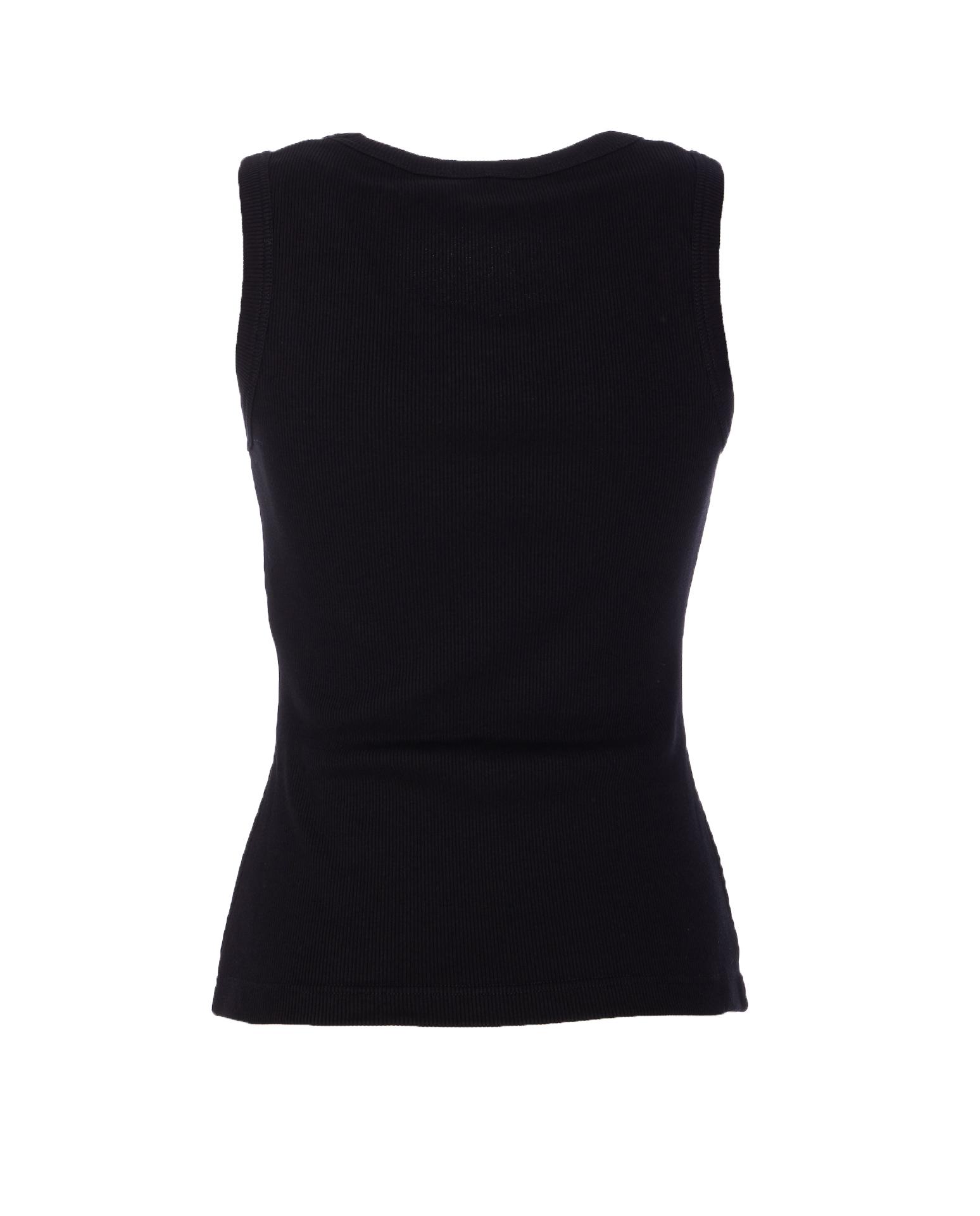 alexander mcqueen top black cotton - women