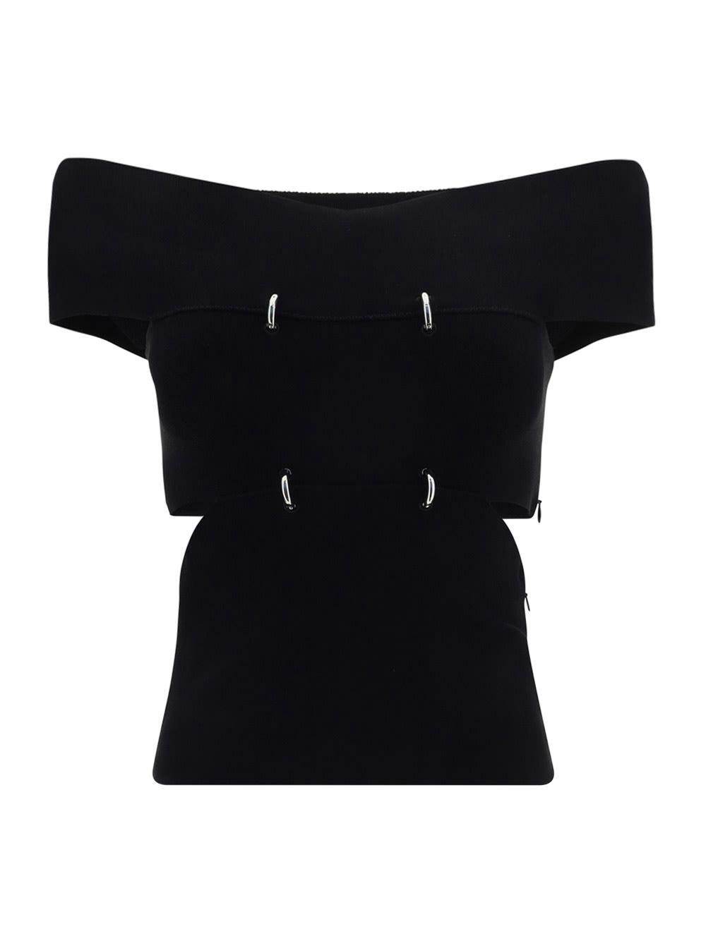 alexander mcqueen top with cut-out details