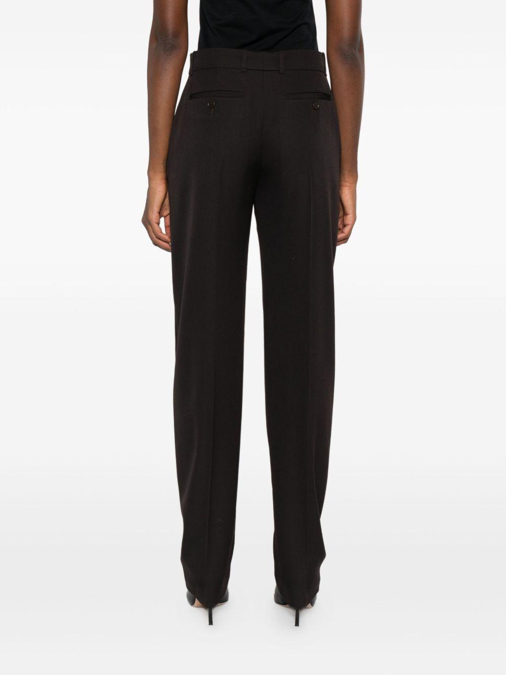 alexander mcqueen trousers brown outer: wool - women