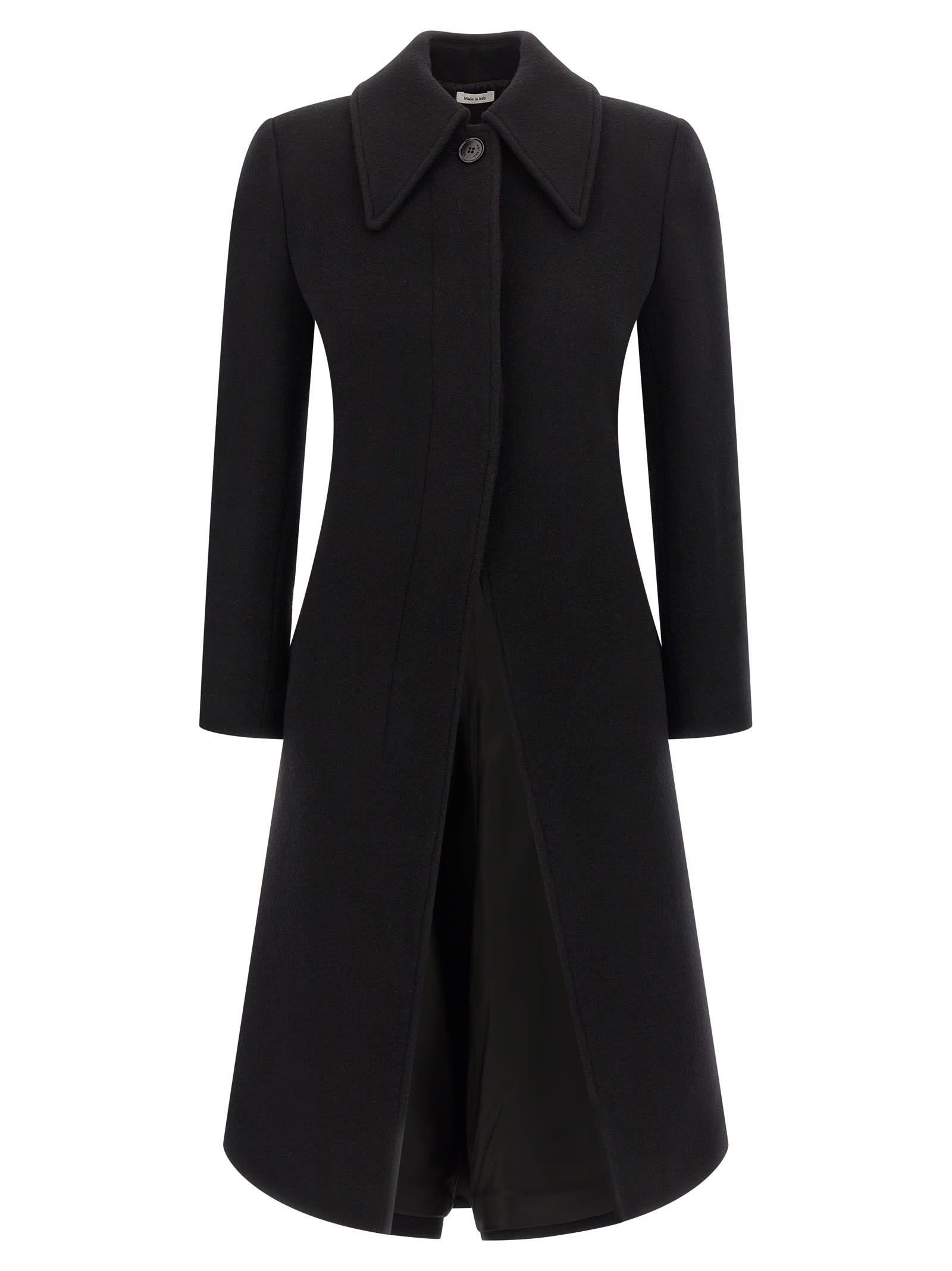 alexander mcqueen wool and cashmere coat