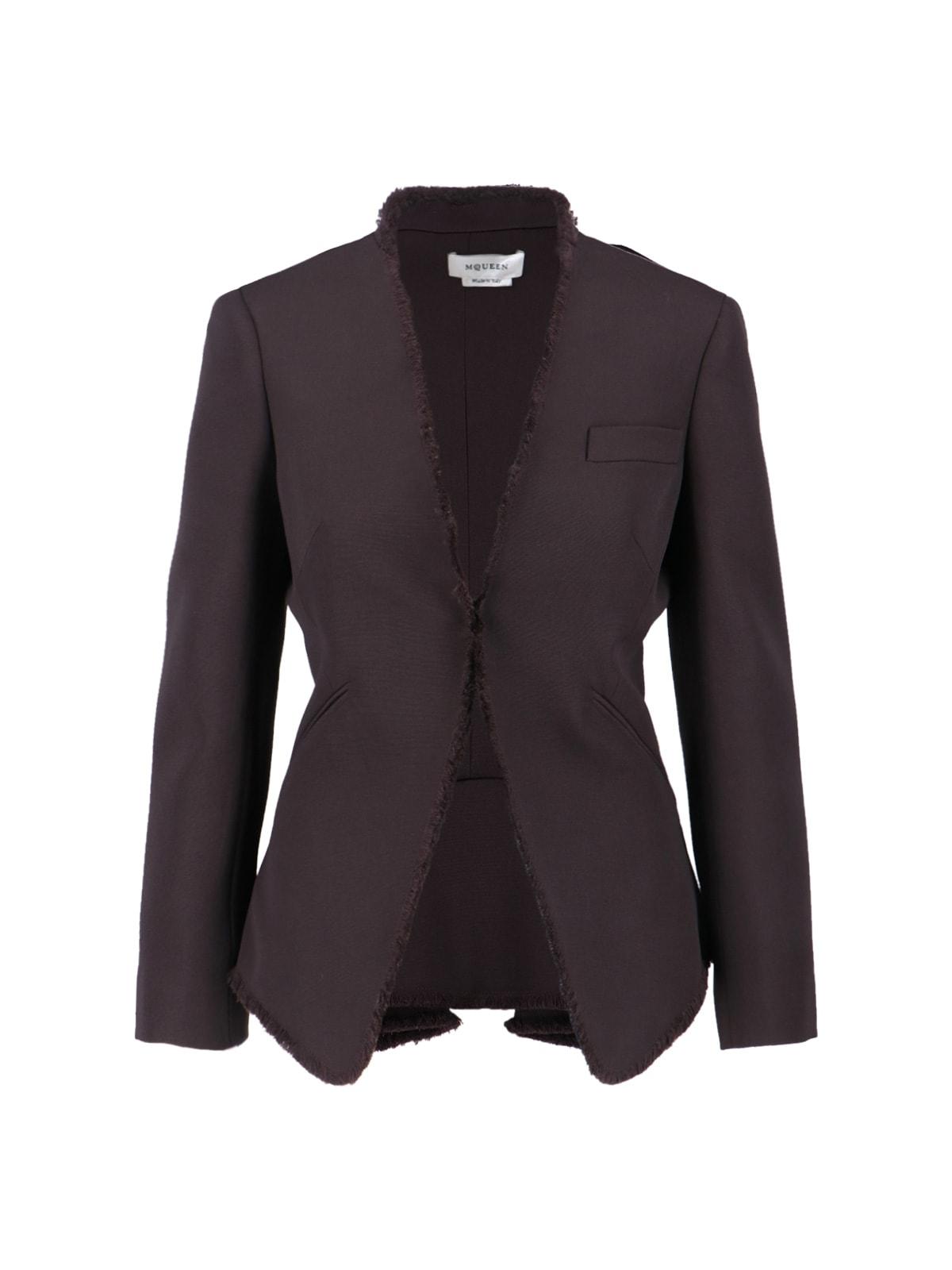 alexander mcqueen wool blazer