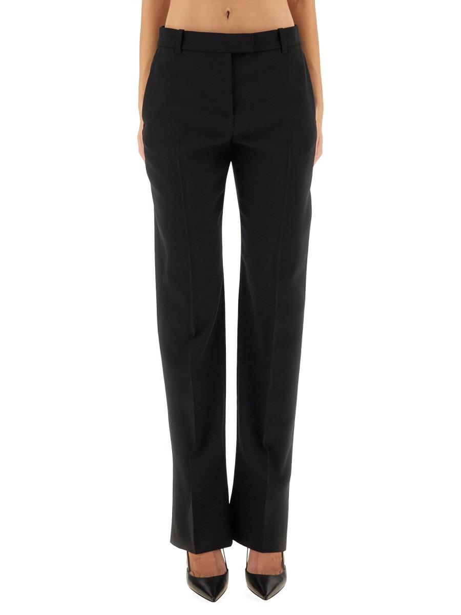 alexander mcqueen wool gabardine tailored pants