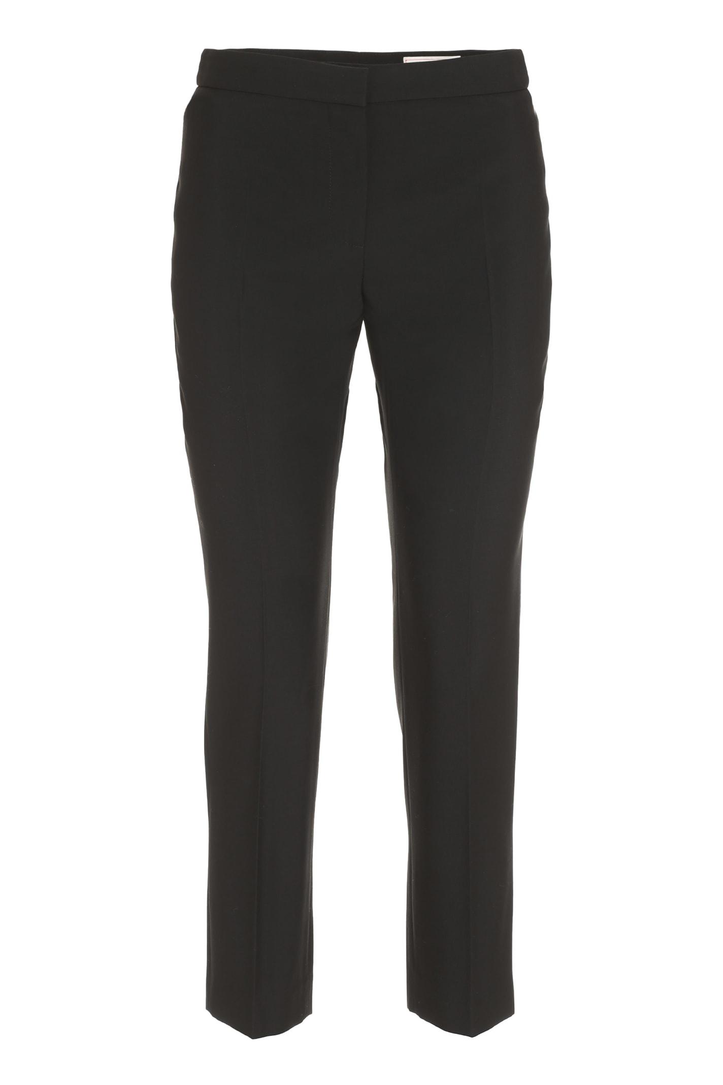 alexander mcqueen wool tailored trousers
