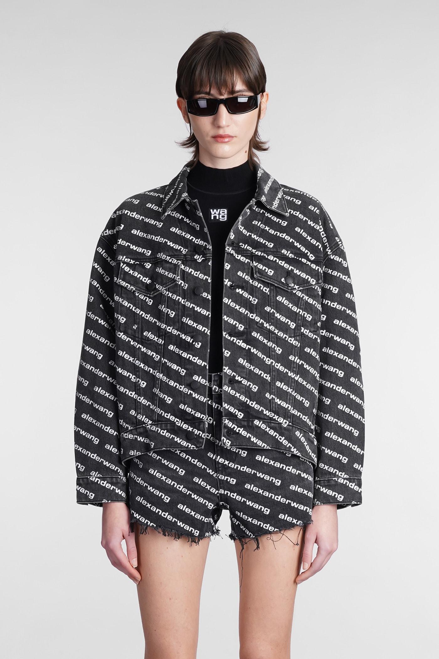 alexander wang all over logo jacket