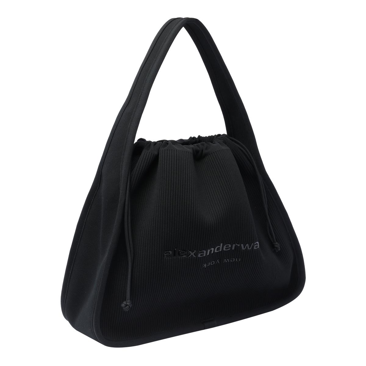 alexander wang bags black fabric - women