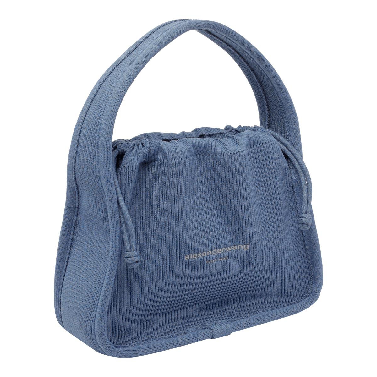 alexander wang bags blue fabric - women