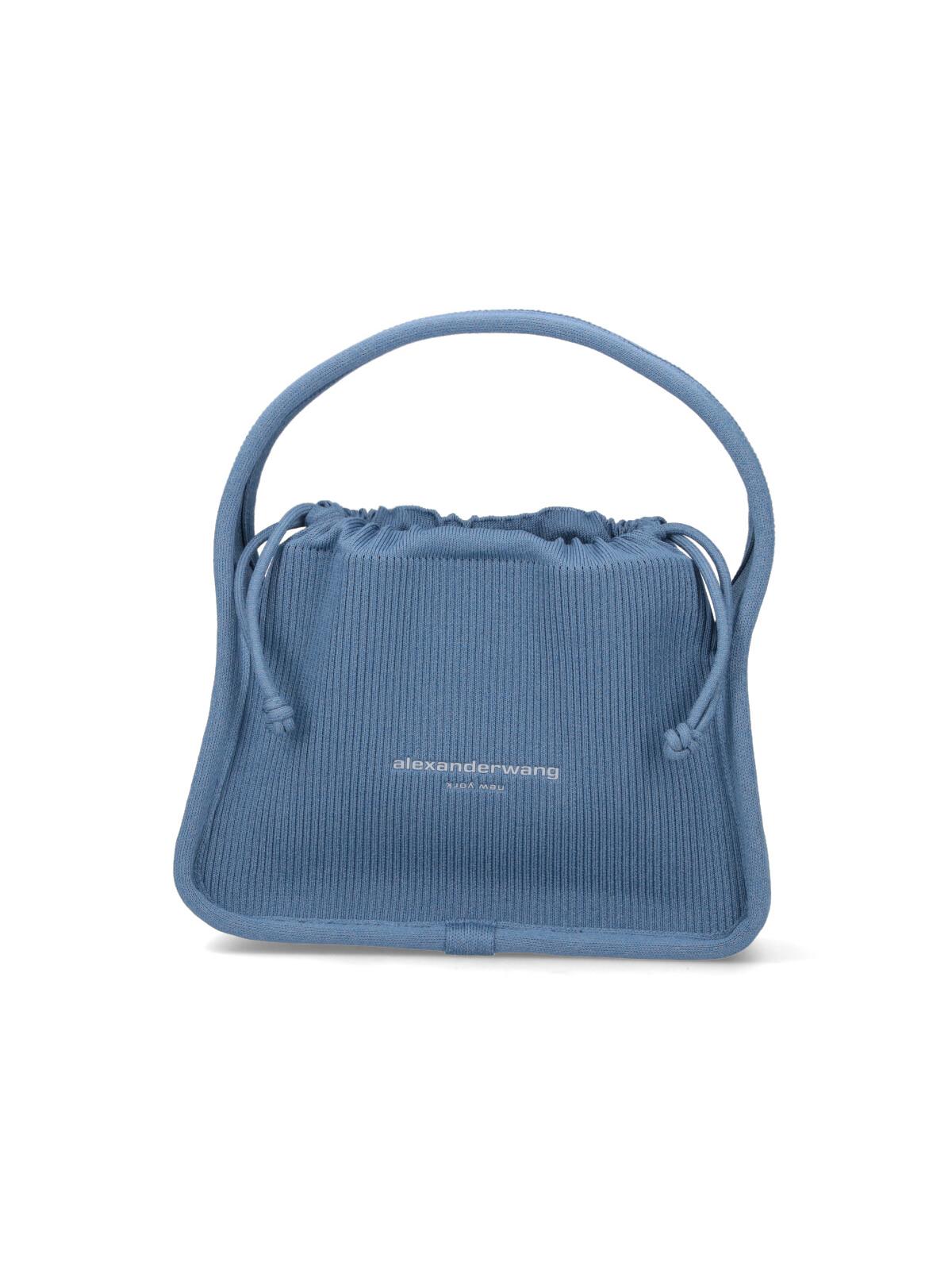 alexander wang bags blue polyester - women