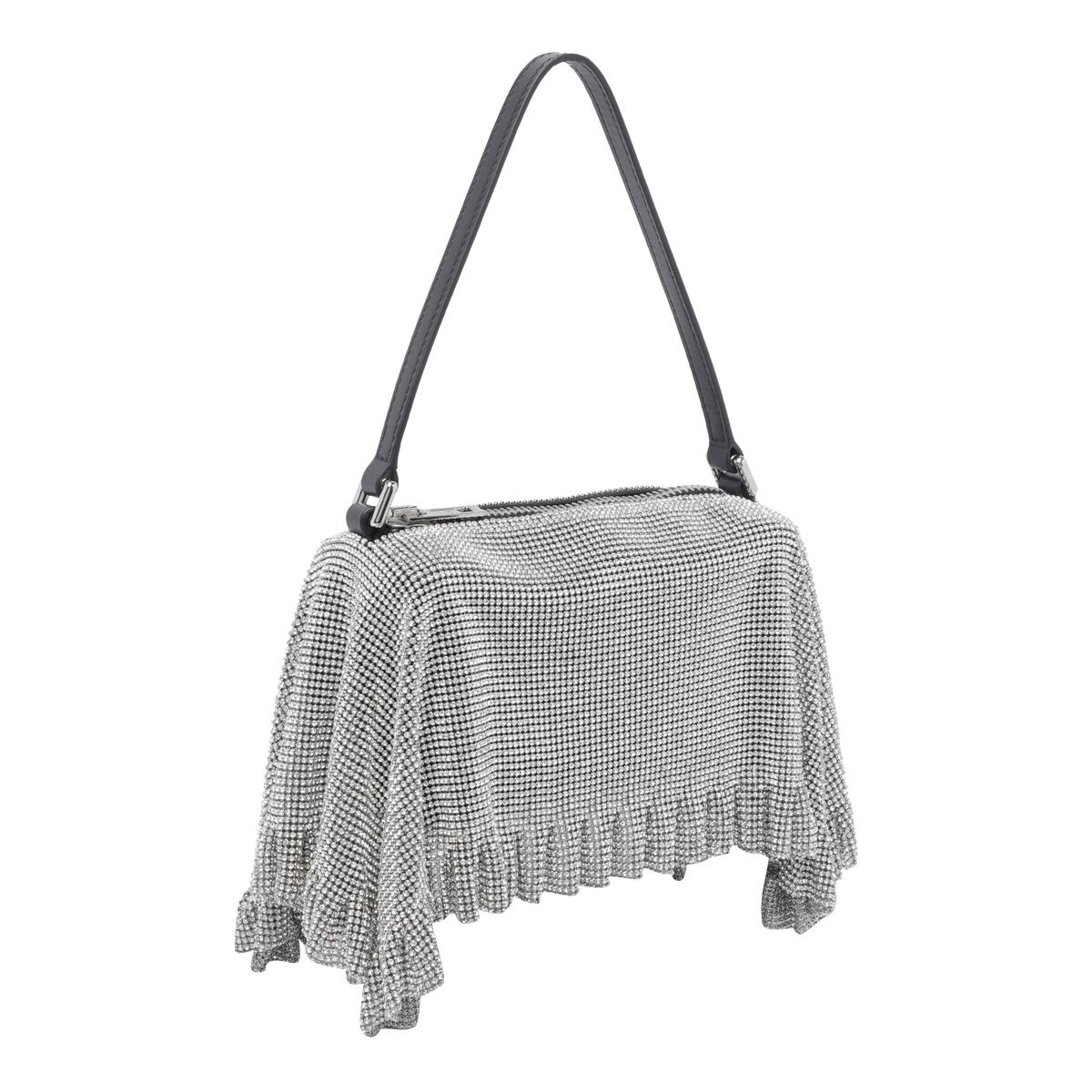 alexander wang bags silver calf leather crystal - women