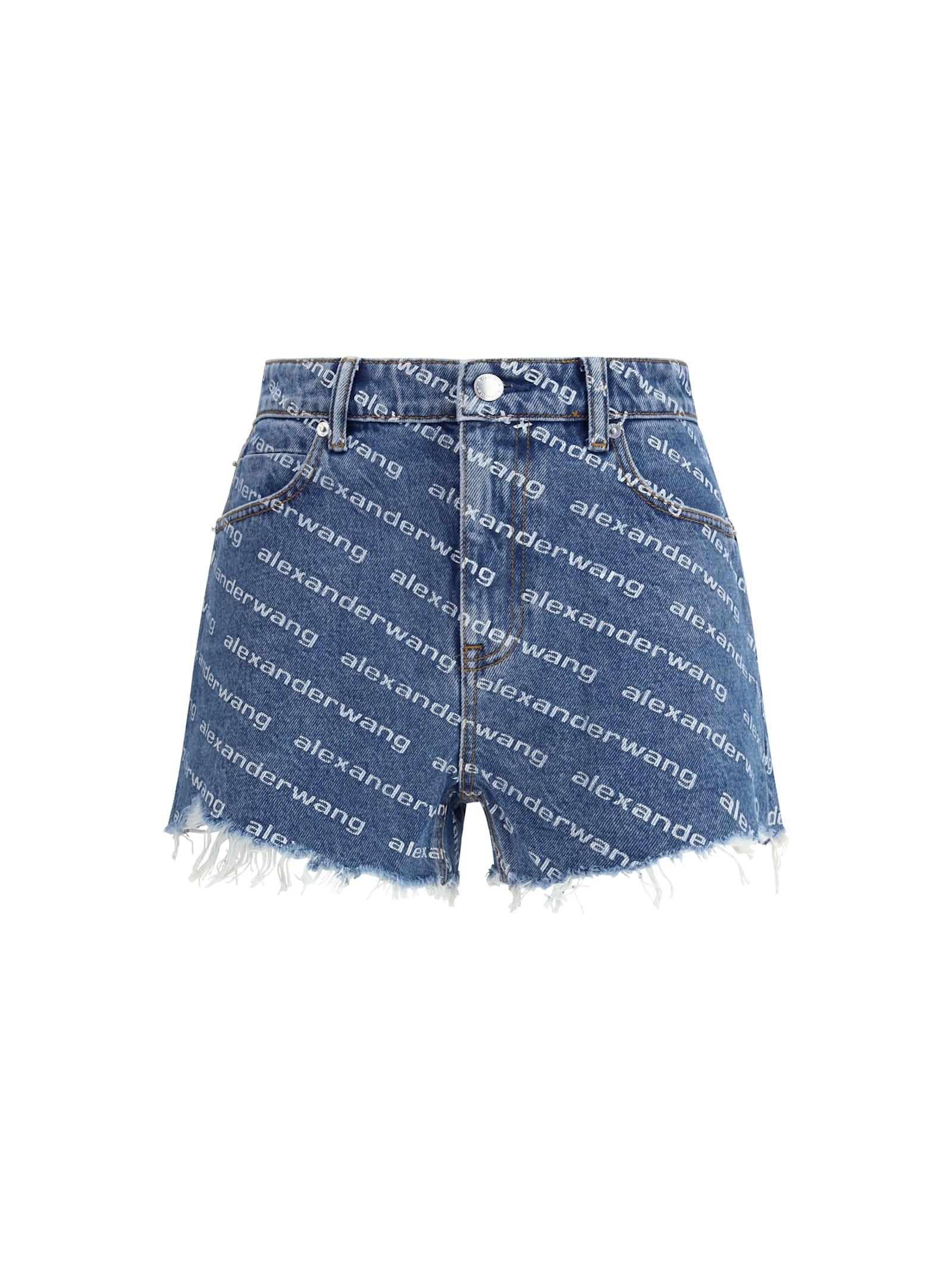 alexander wang bite denim shorts