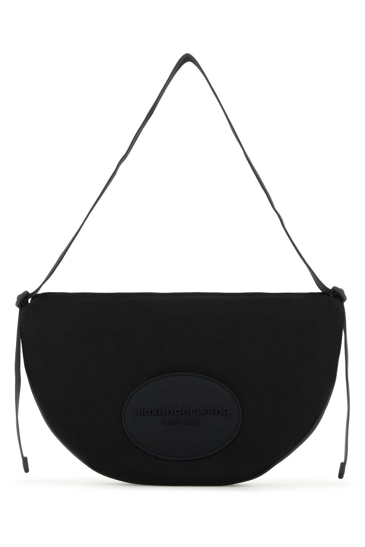 alexander wang black canvas large bo shoulder bag