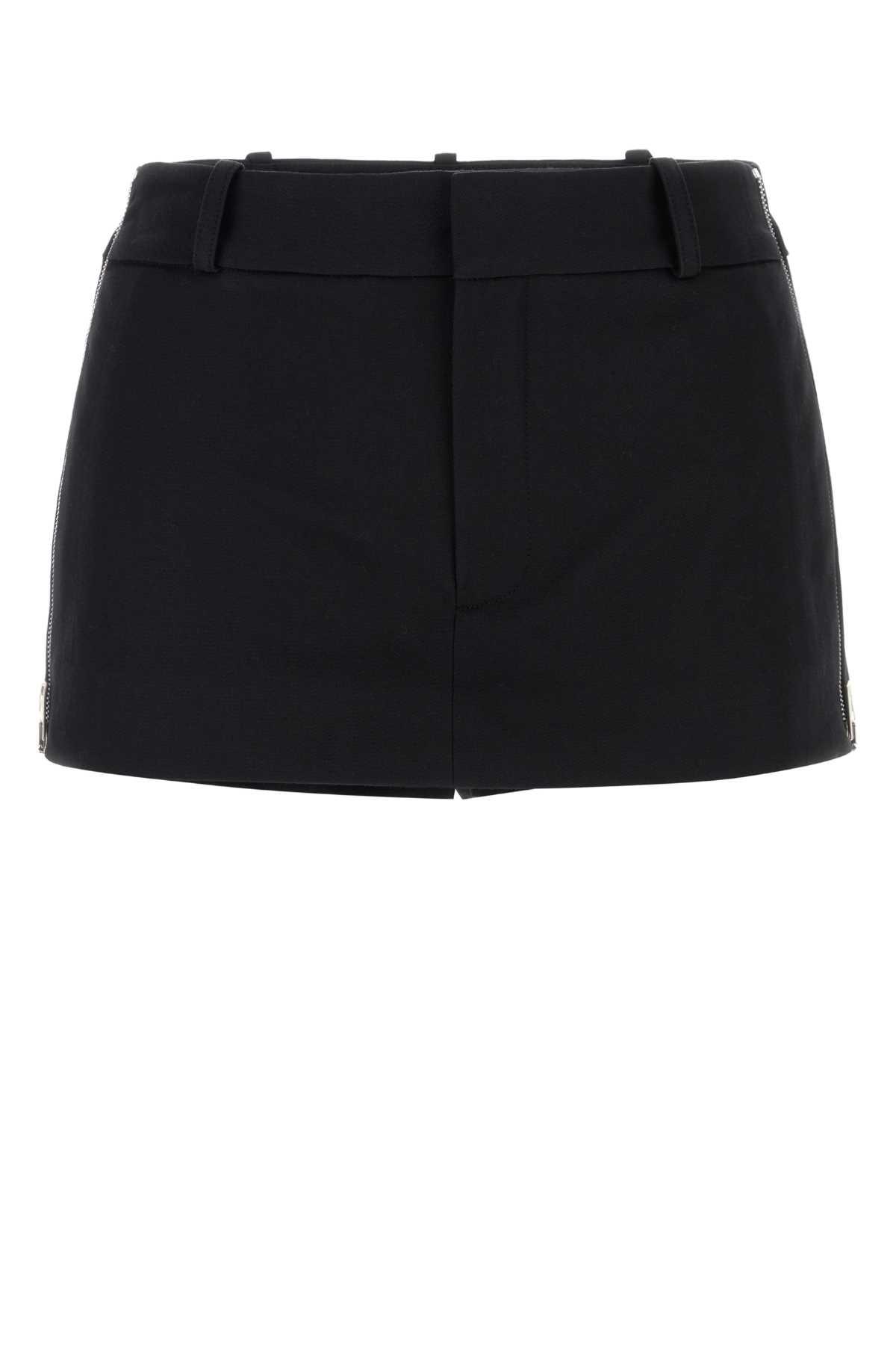 alexander wang black cotton pant-skirt