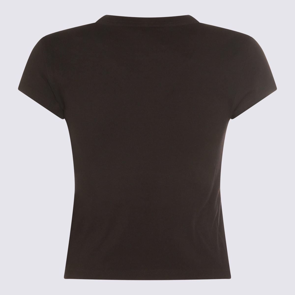 alexander wang black cotton t-shirt
