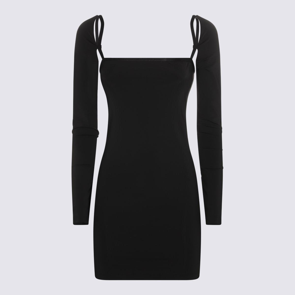 alexander wang black stretch dress