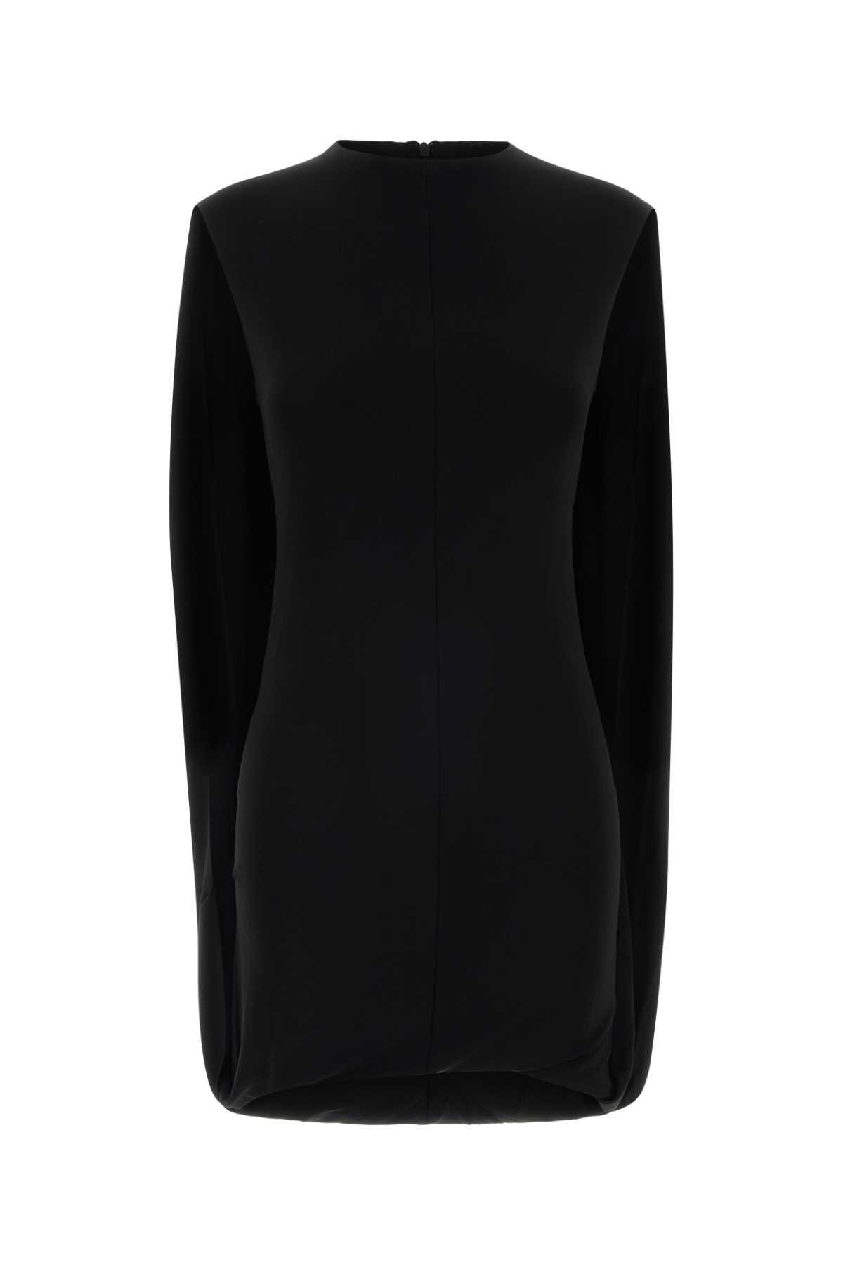alexander wang black stretch viscose mini dress