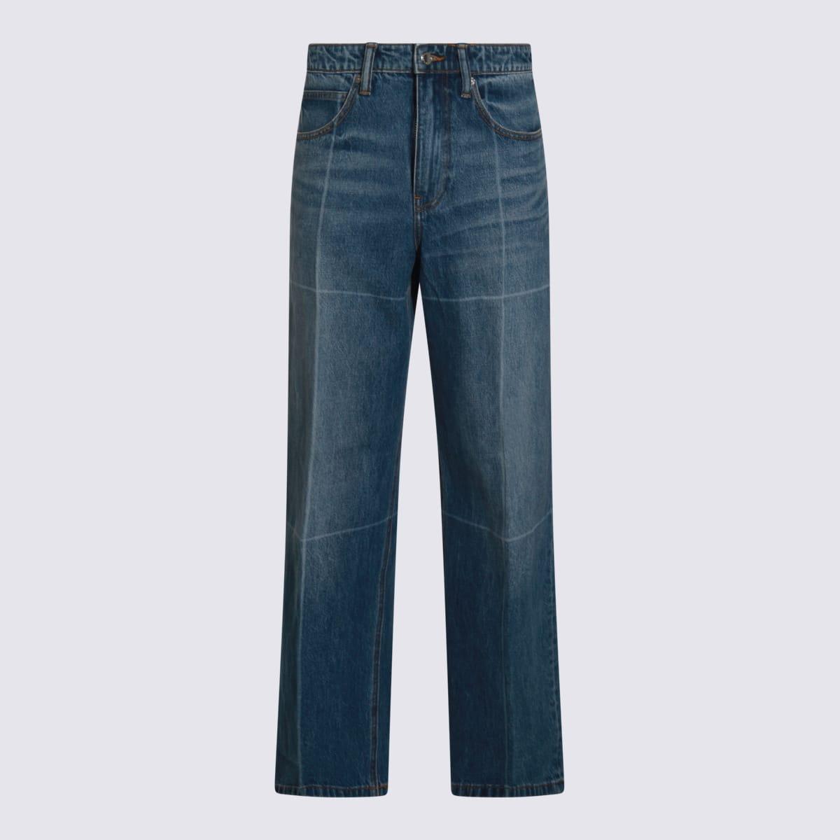 alexander wang blue cotton jeans