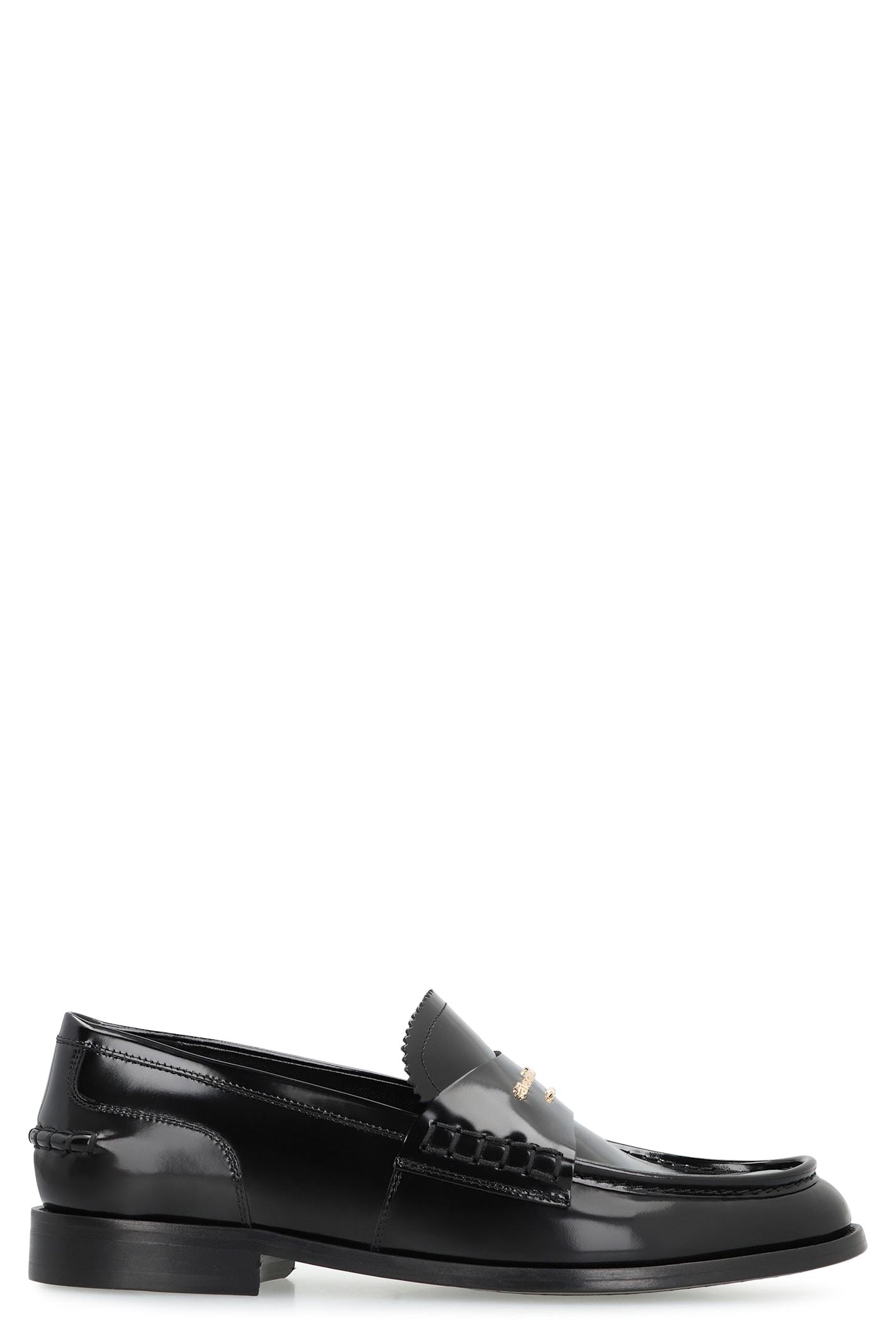 alexander wang carter patent leather loafers
