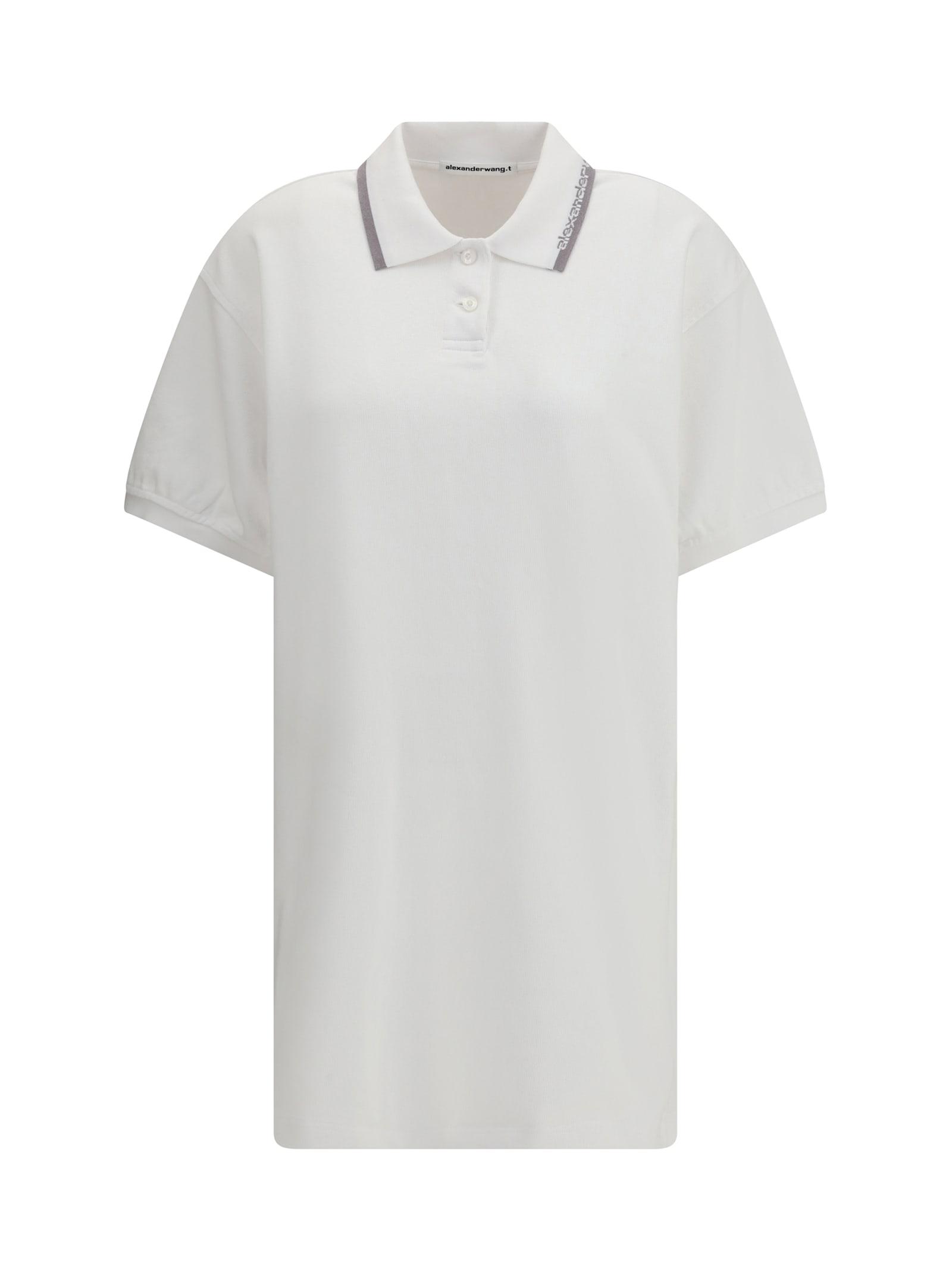 alexander wang cotton polo mini dress