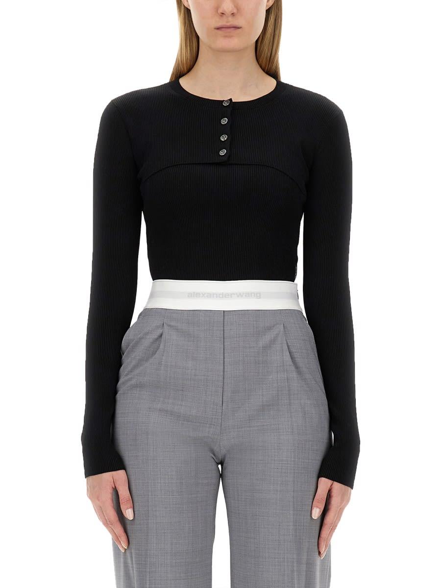 alexander wang cropped sweater