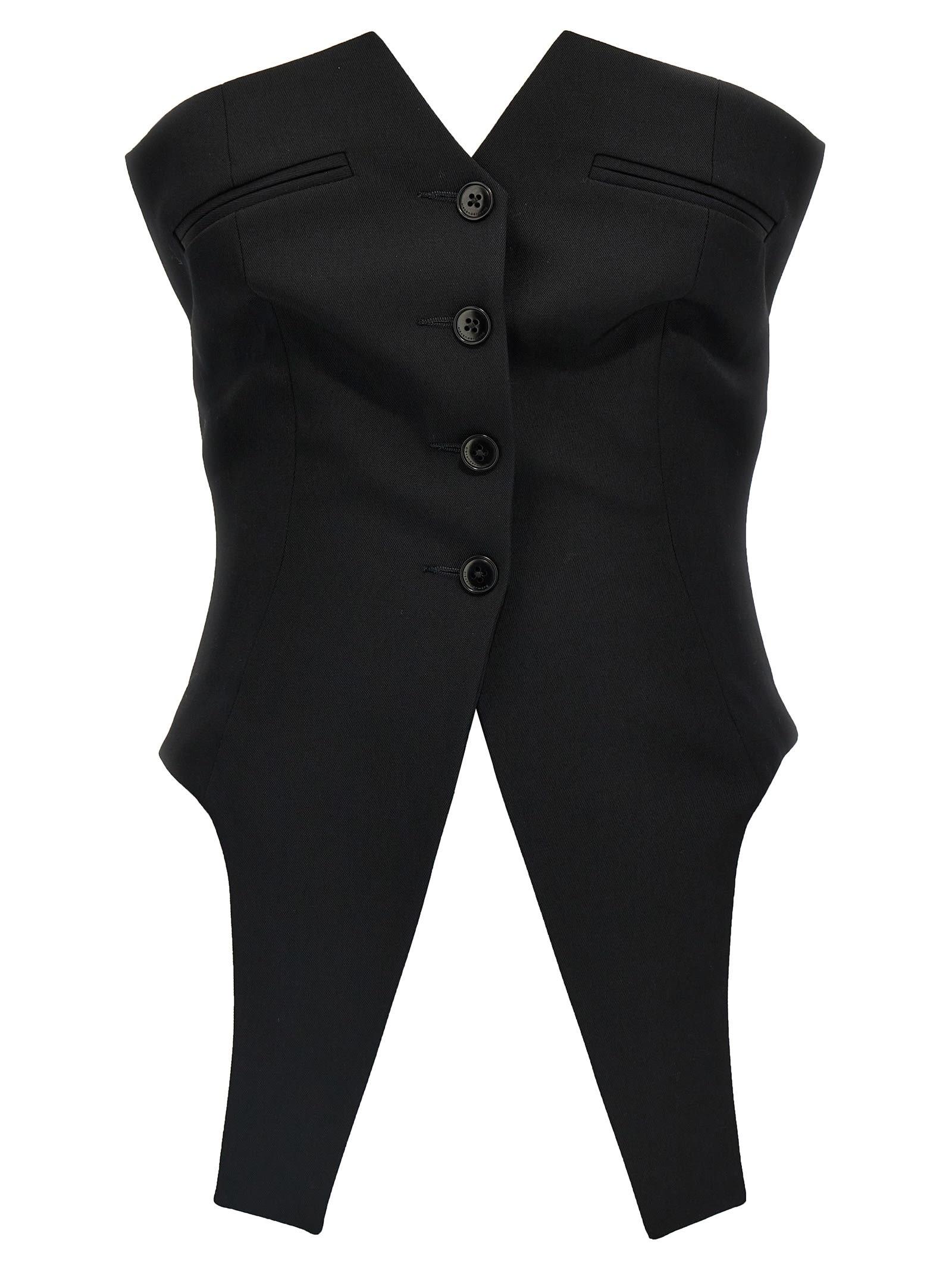 alexander wang deconstructed vest