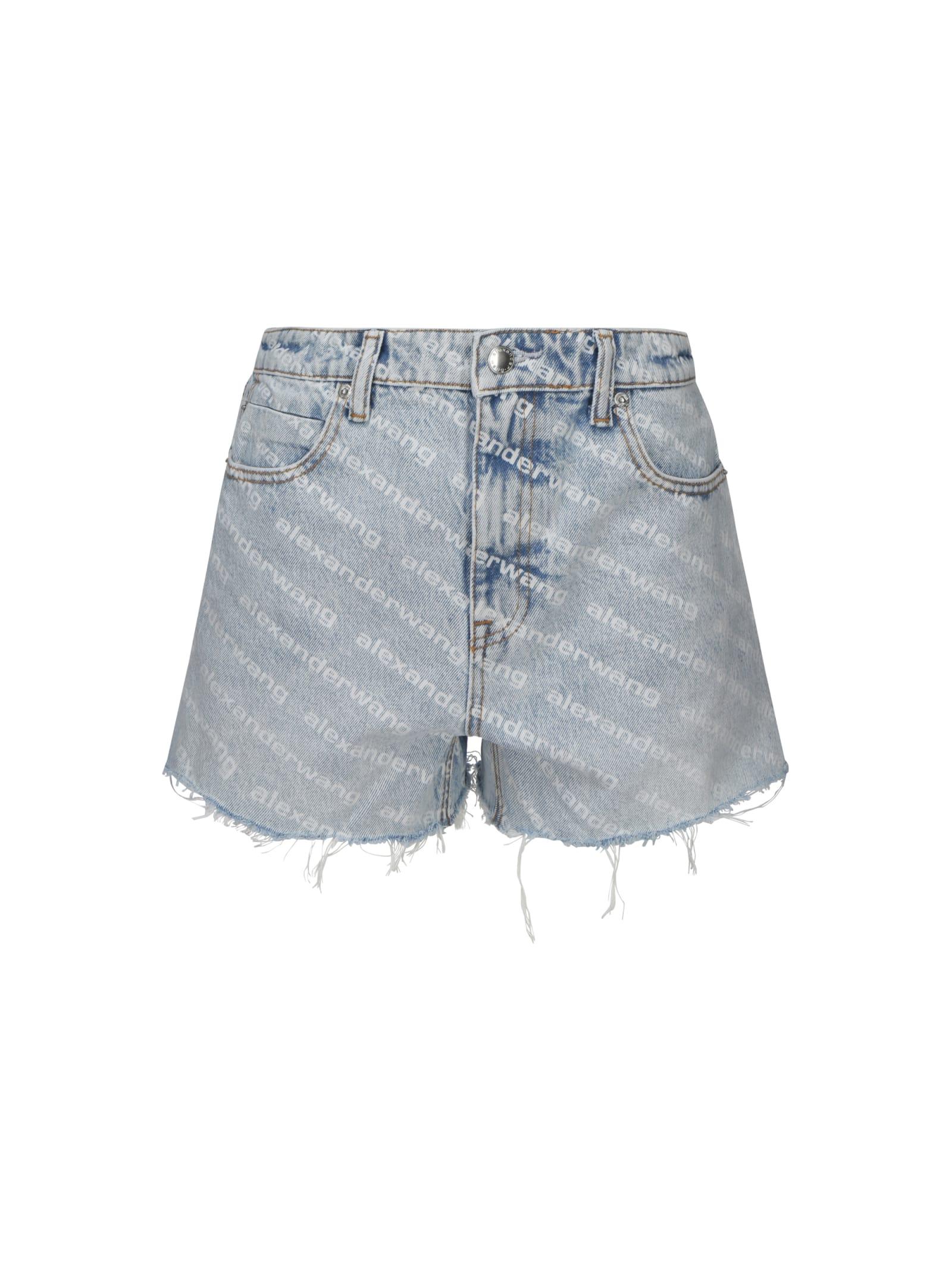 alexander wang denim shorts
