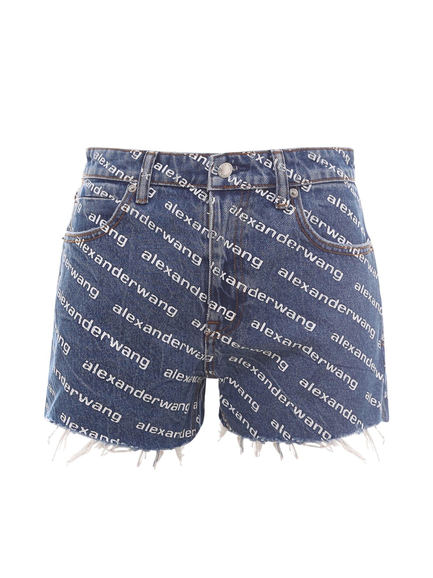 alexander wang denim shorts