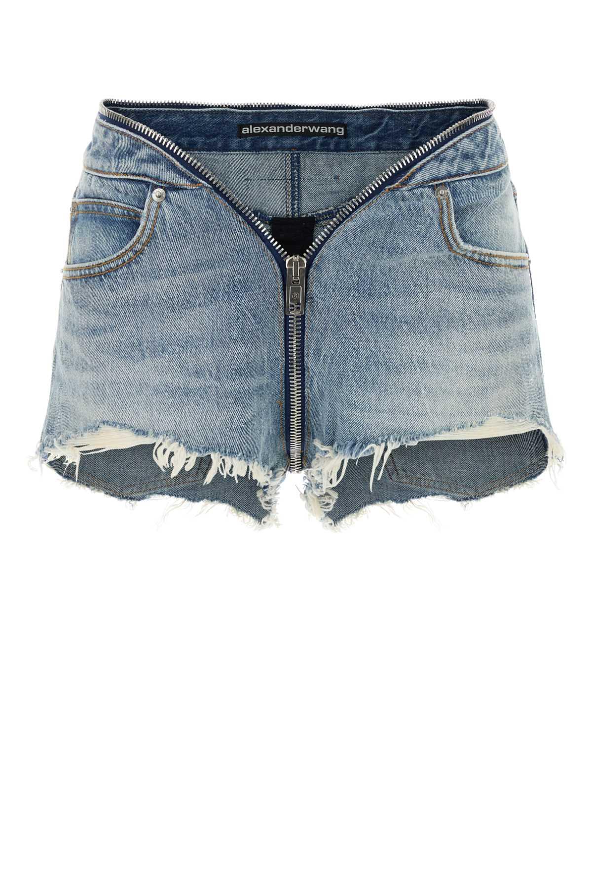 alexander wang denim shorts