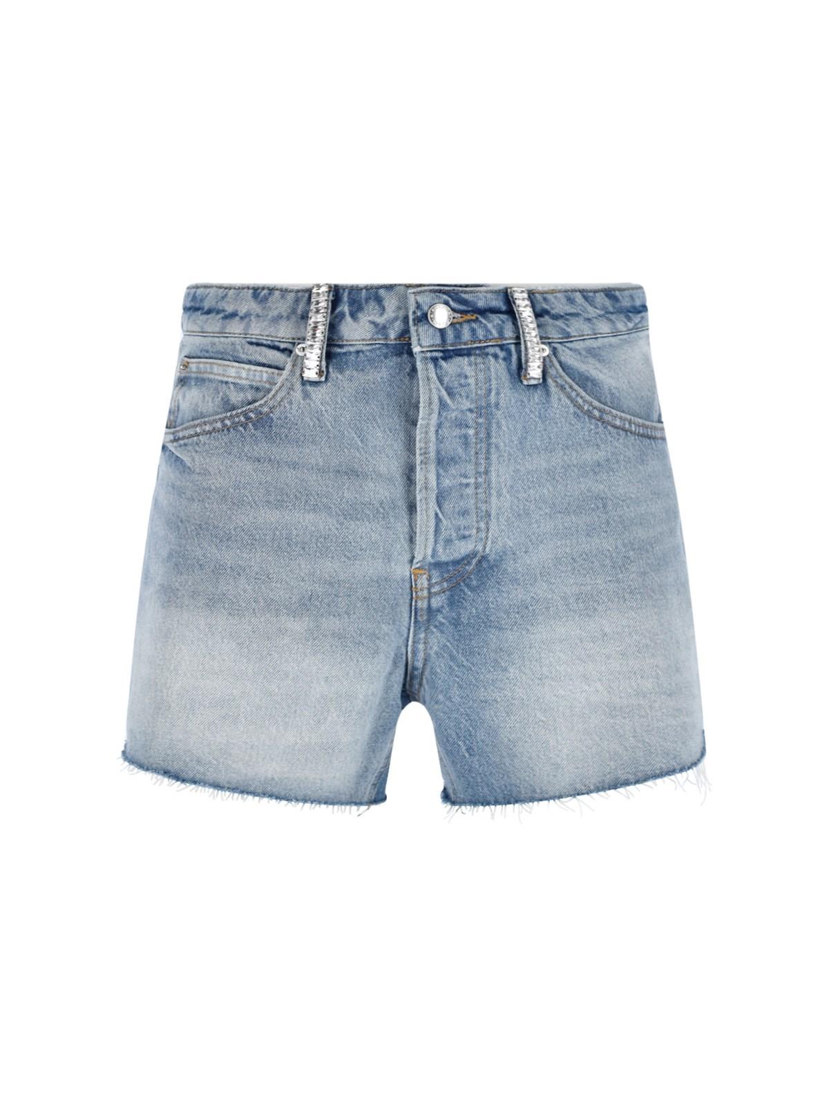 alexander wang denim shorts