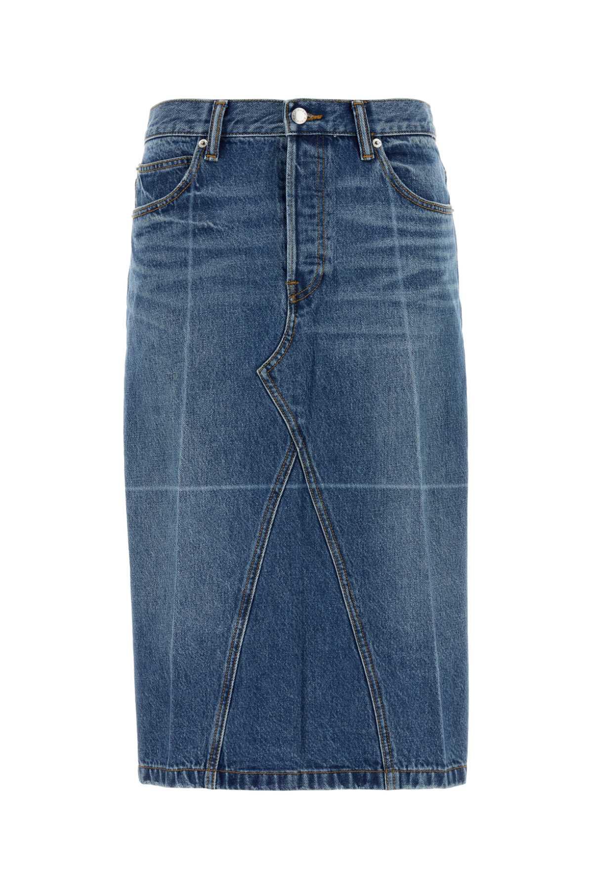 alexander wang denim skirt