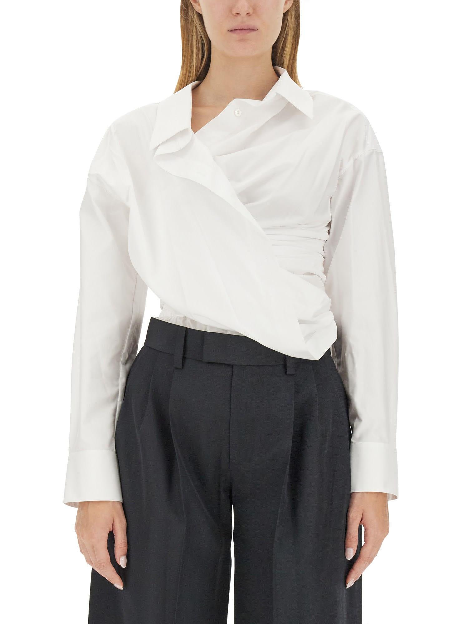 alexander wang draped shirt