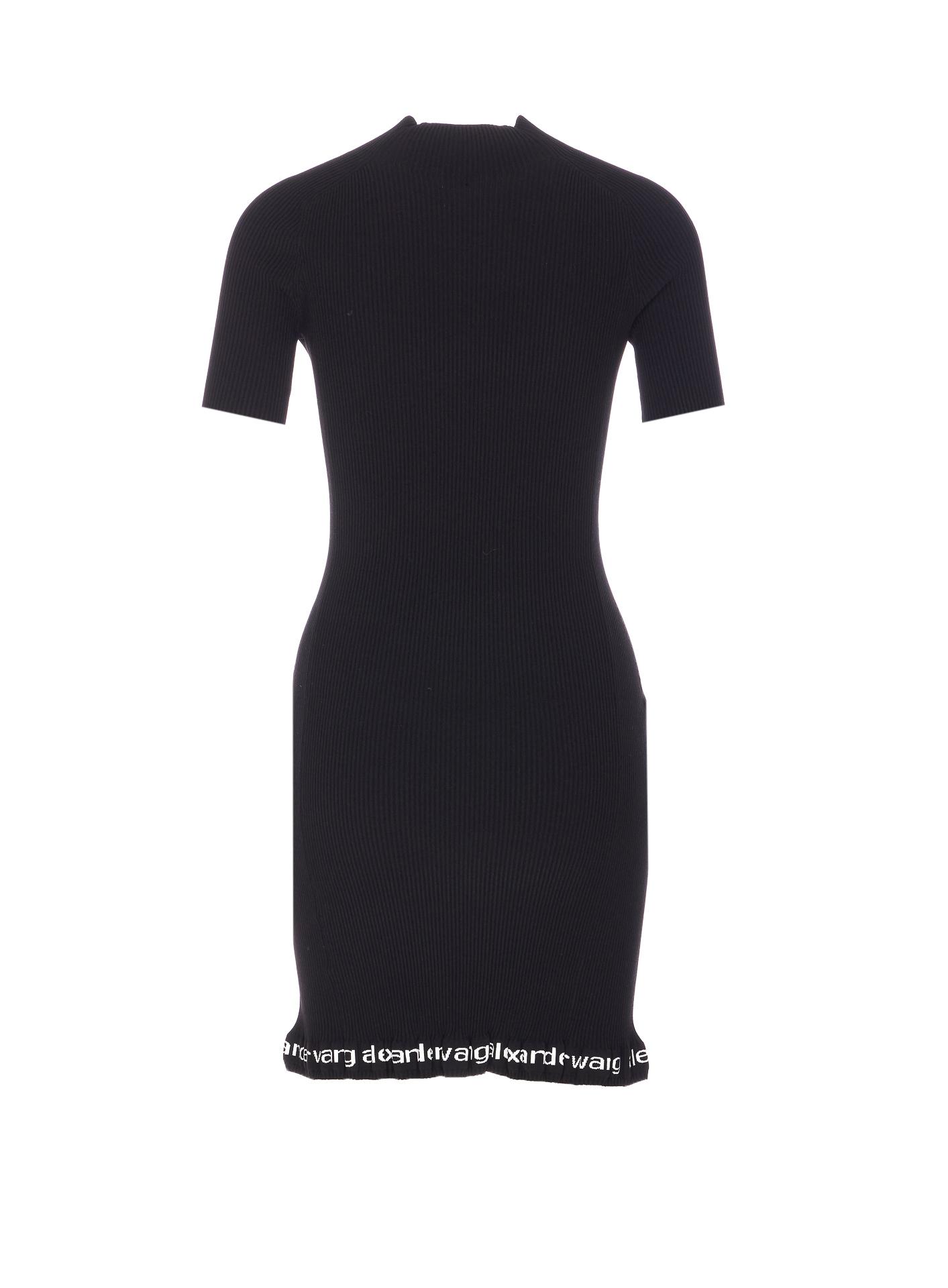 alexander wang dresses black polyamide - women