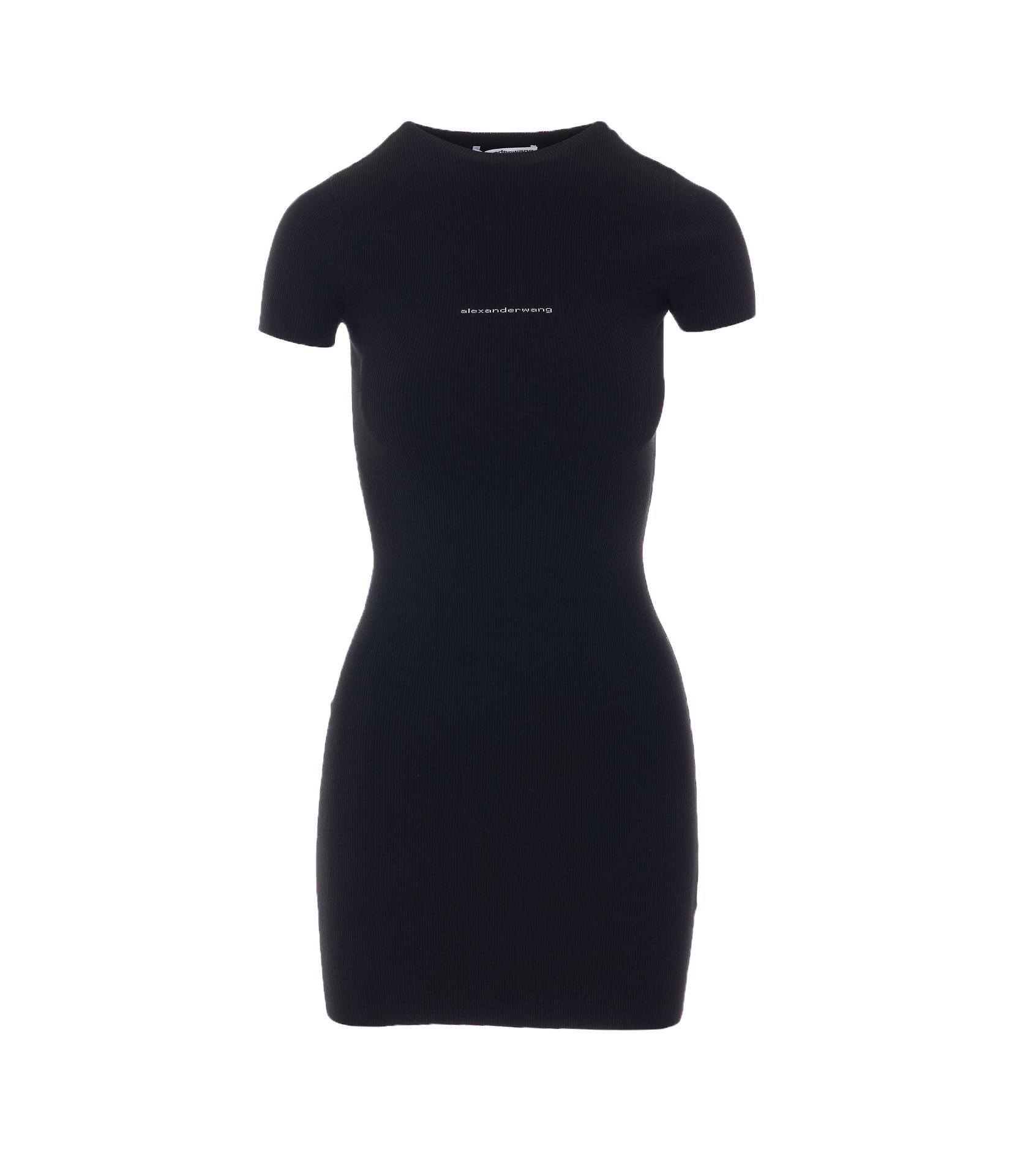 alexander wang dresses black polyamide - women