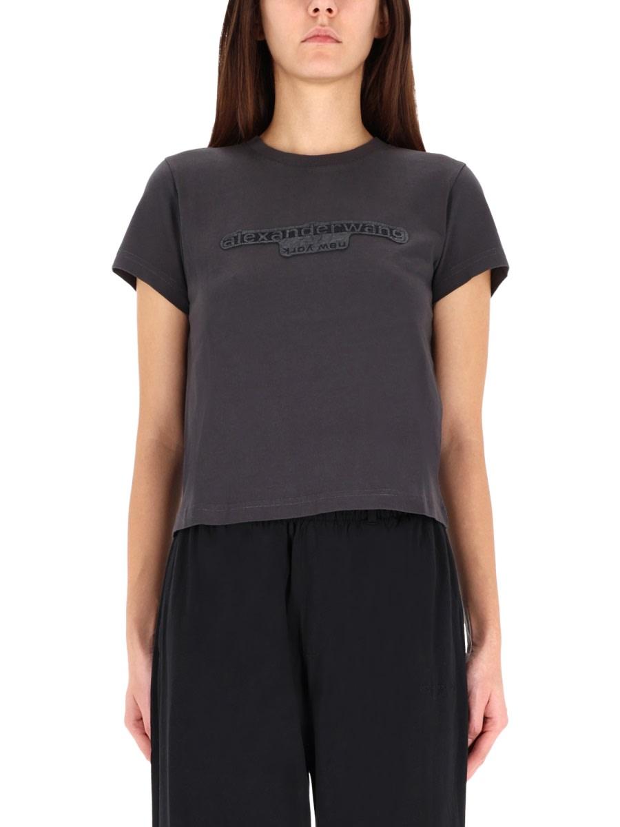 alexander wang embossed logo t-shirt