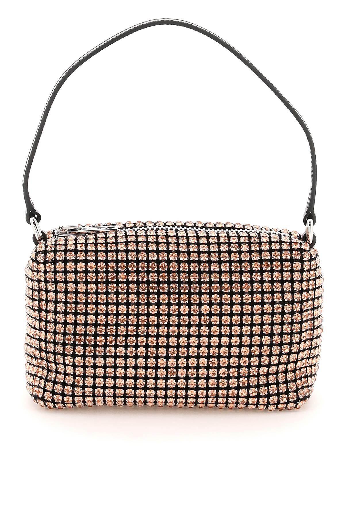alexander wang heiress handbag with rhinestone mesh