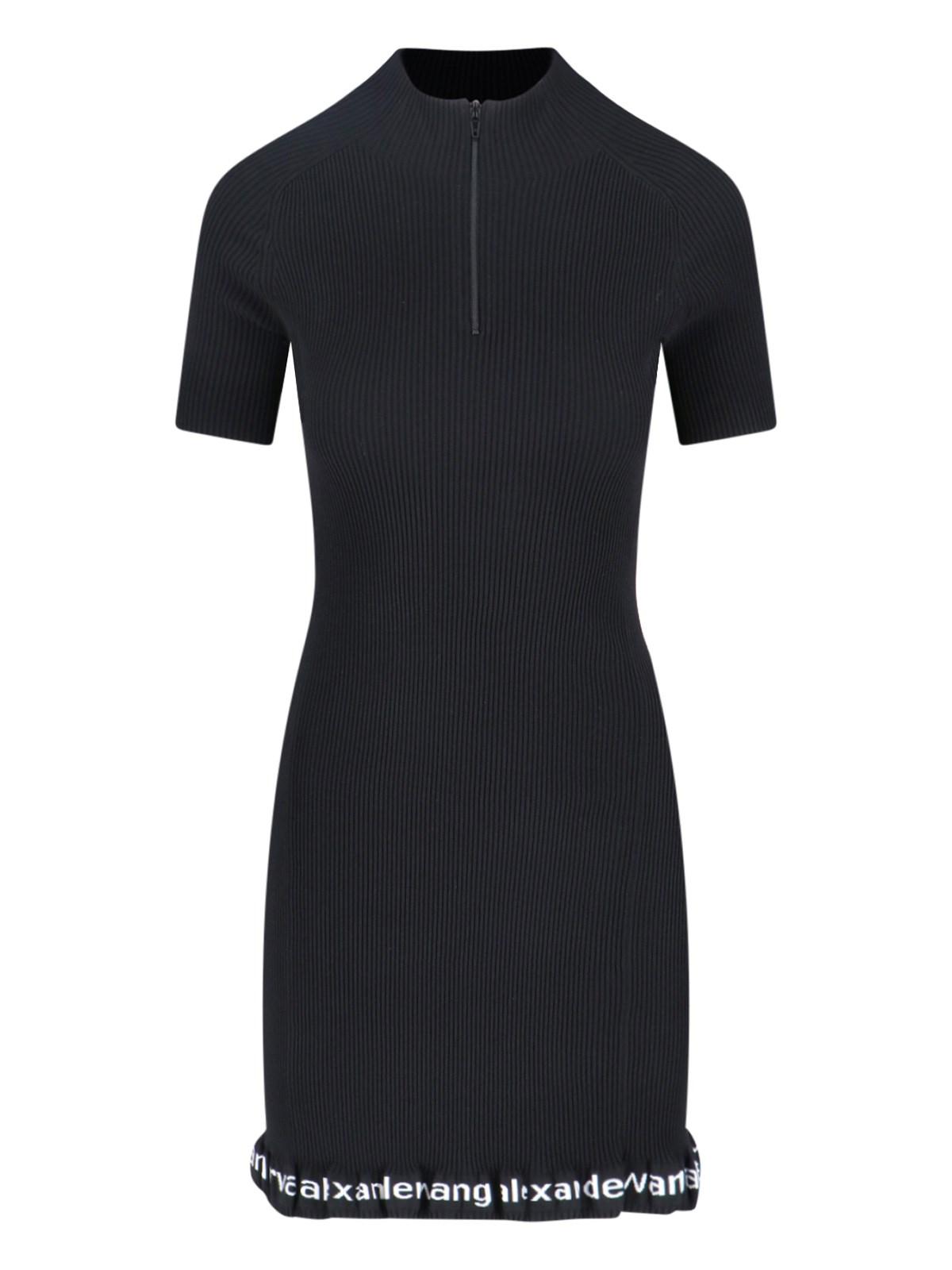 alexander wang logo midi dress