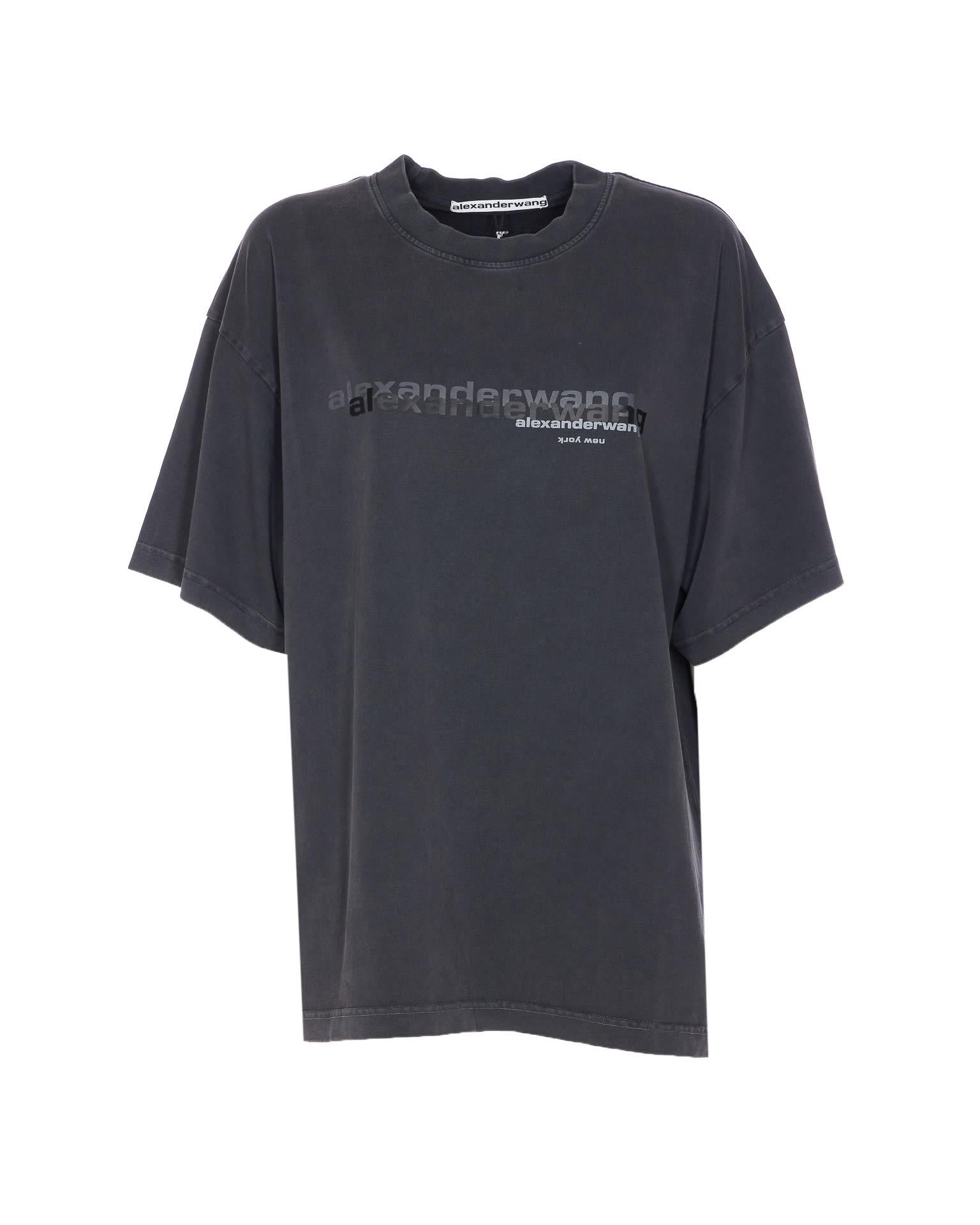 alexander wang logo oversize t-shirt