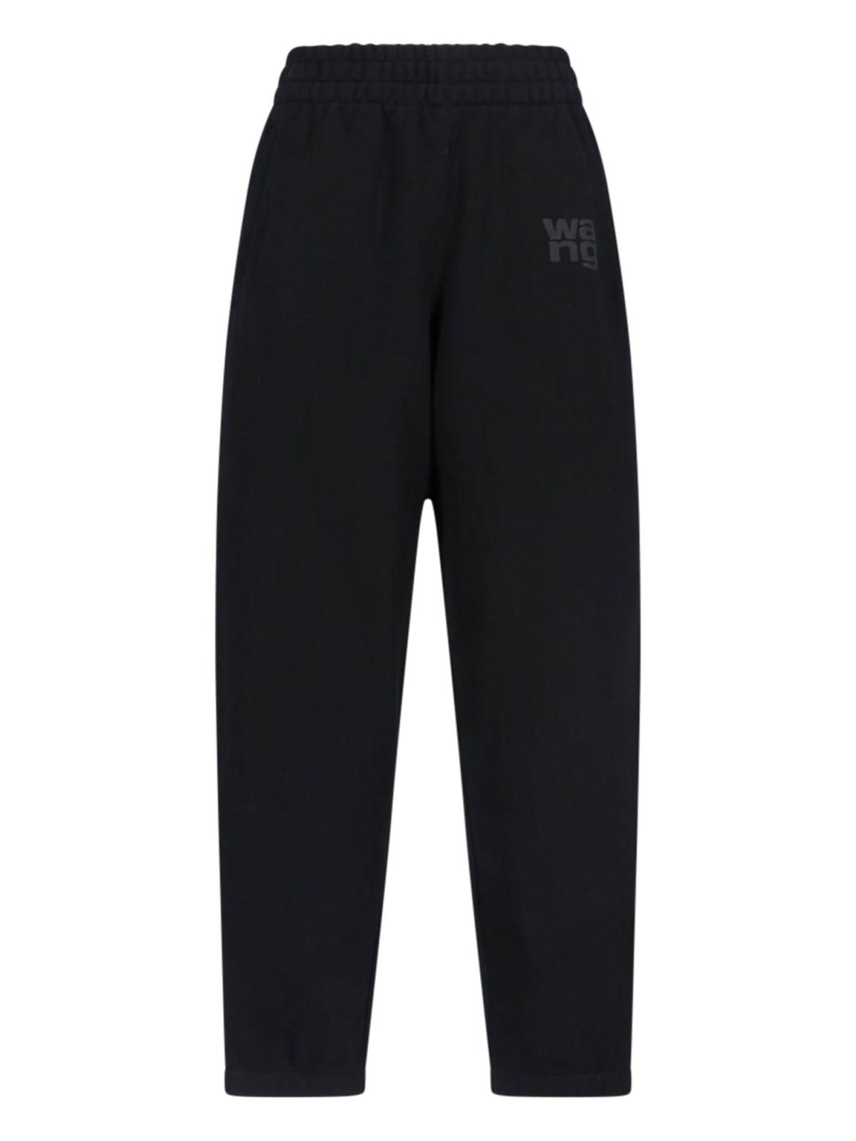 alexander wang logo track pants