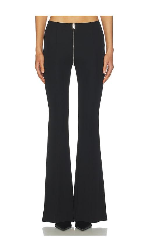 alexander wang mid-rise pant in black.