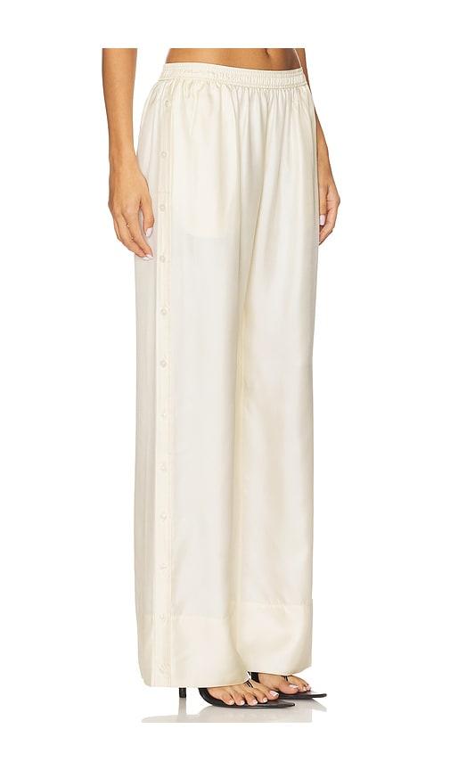 alexander wang mid rise pant in ivory.
