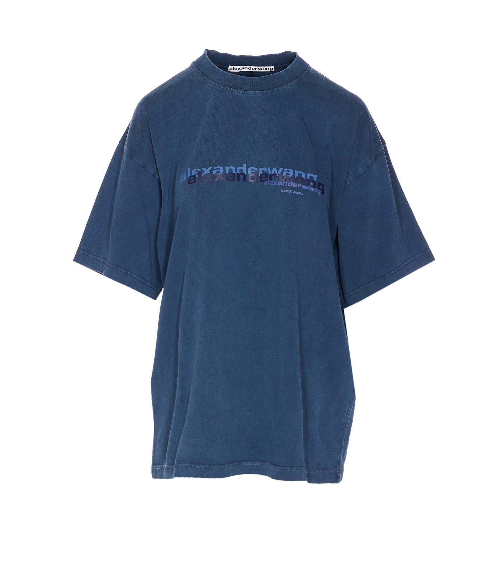 alexander wang oversize logo t-shirt