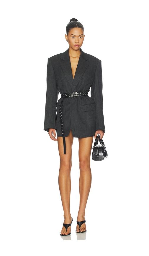alexander wang oversized blazer in black.
