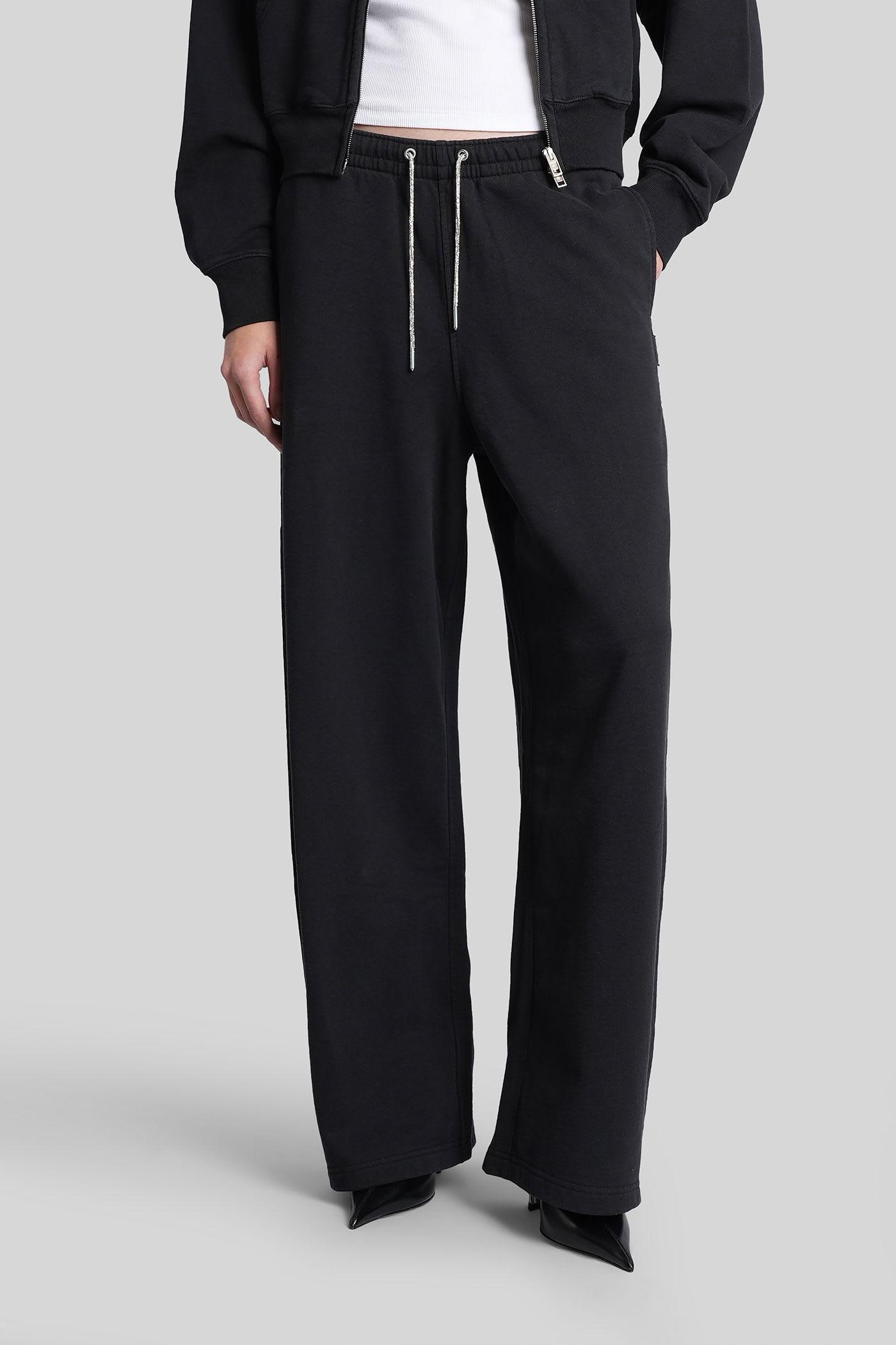 alexander wang pants in black cotton
