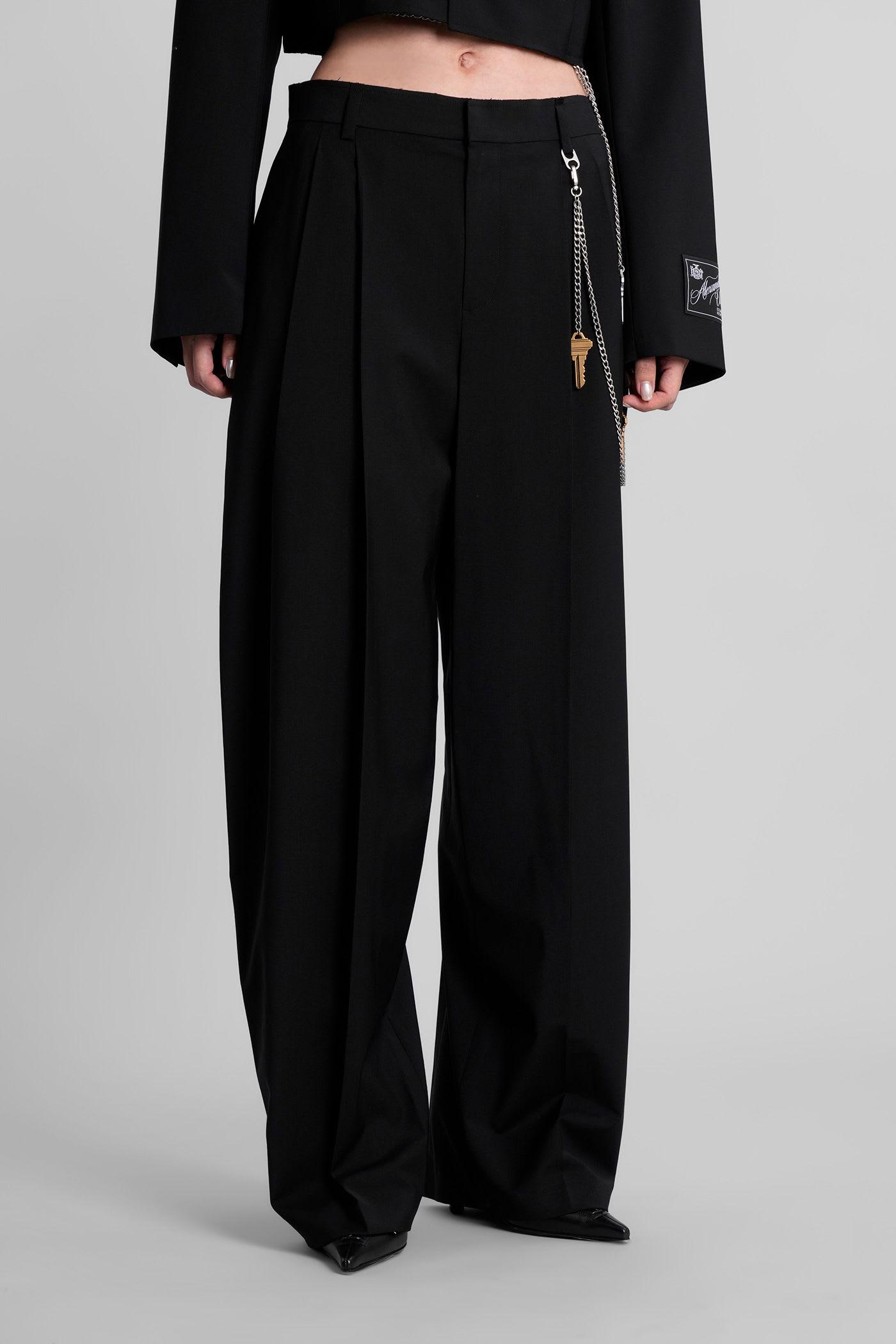 alexander wang pants in black wool