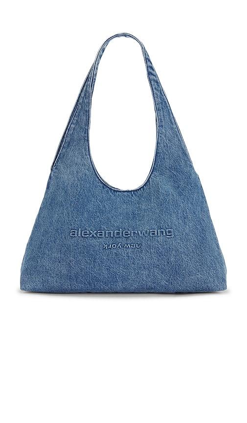 alexander wang pike medium hobo bag in blue.