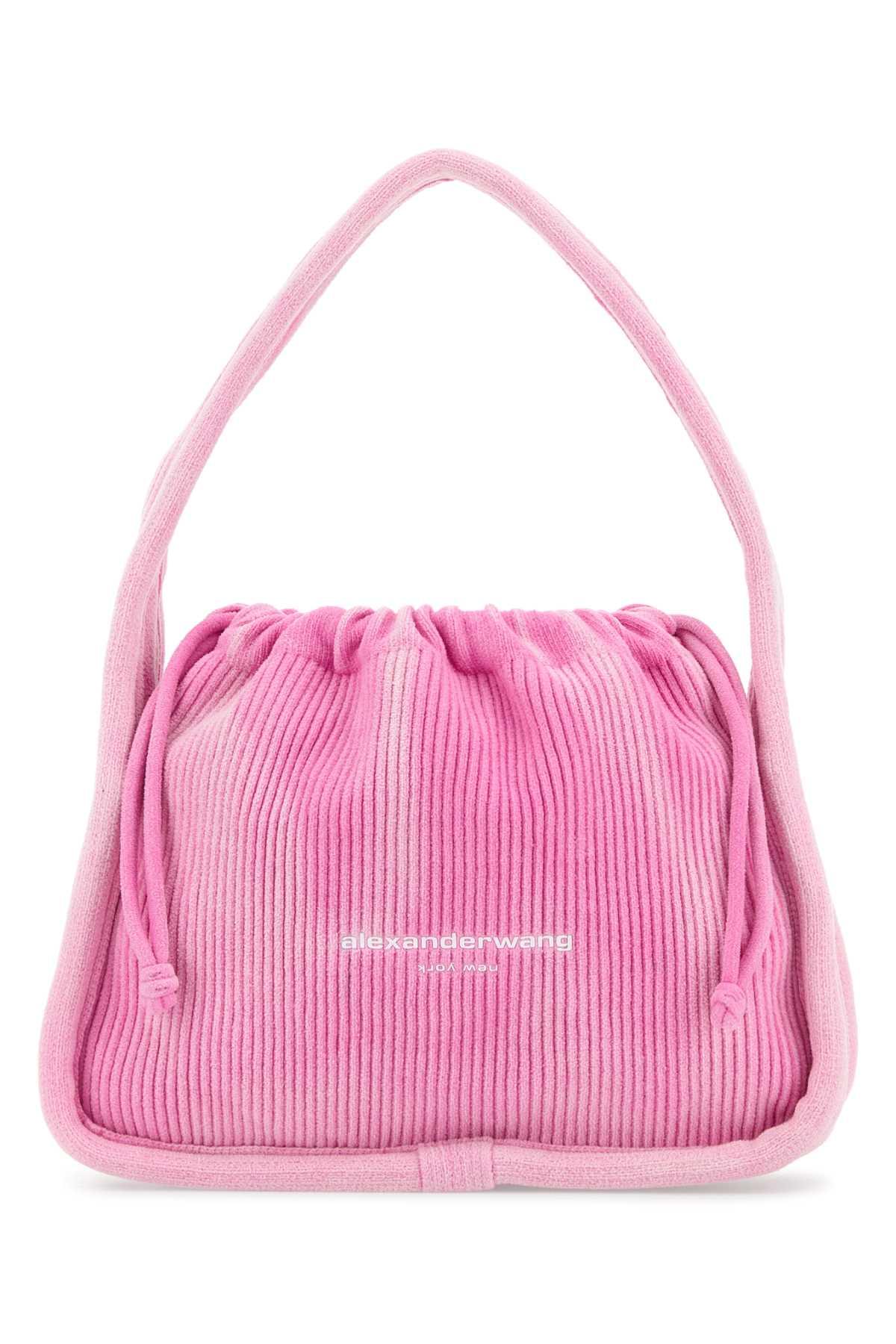 alexander wang pink corduroy small ryan handbag