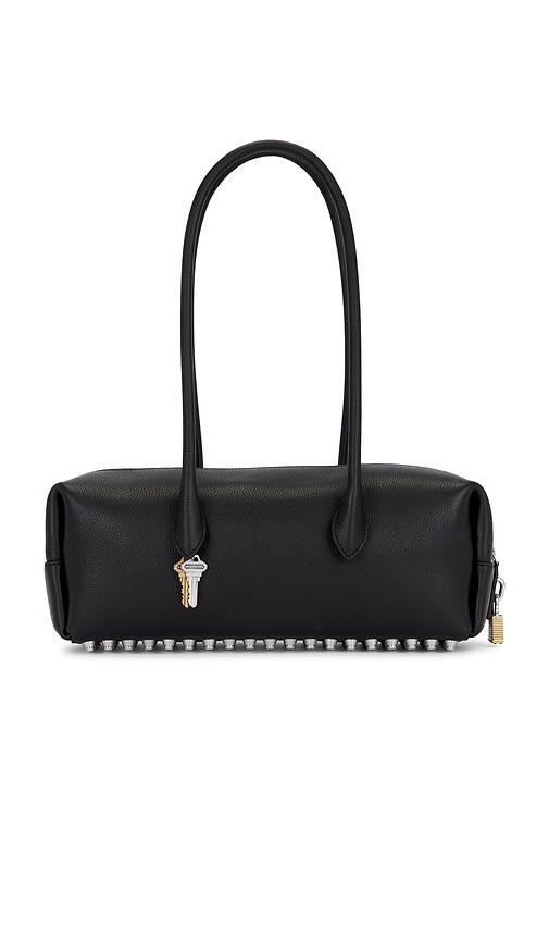 alexander wang roux medium shoulder bag in black.
